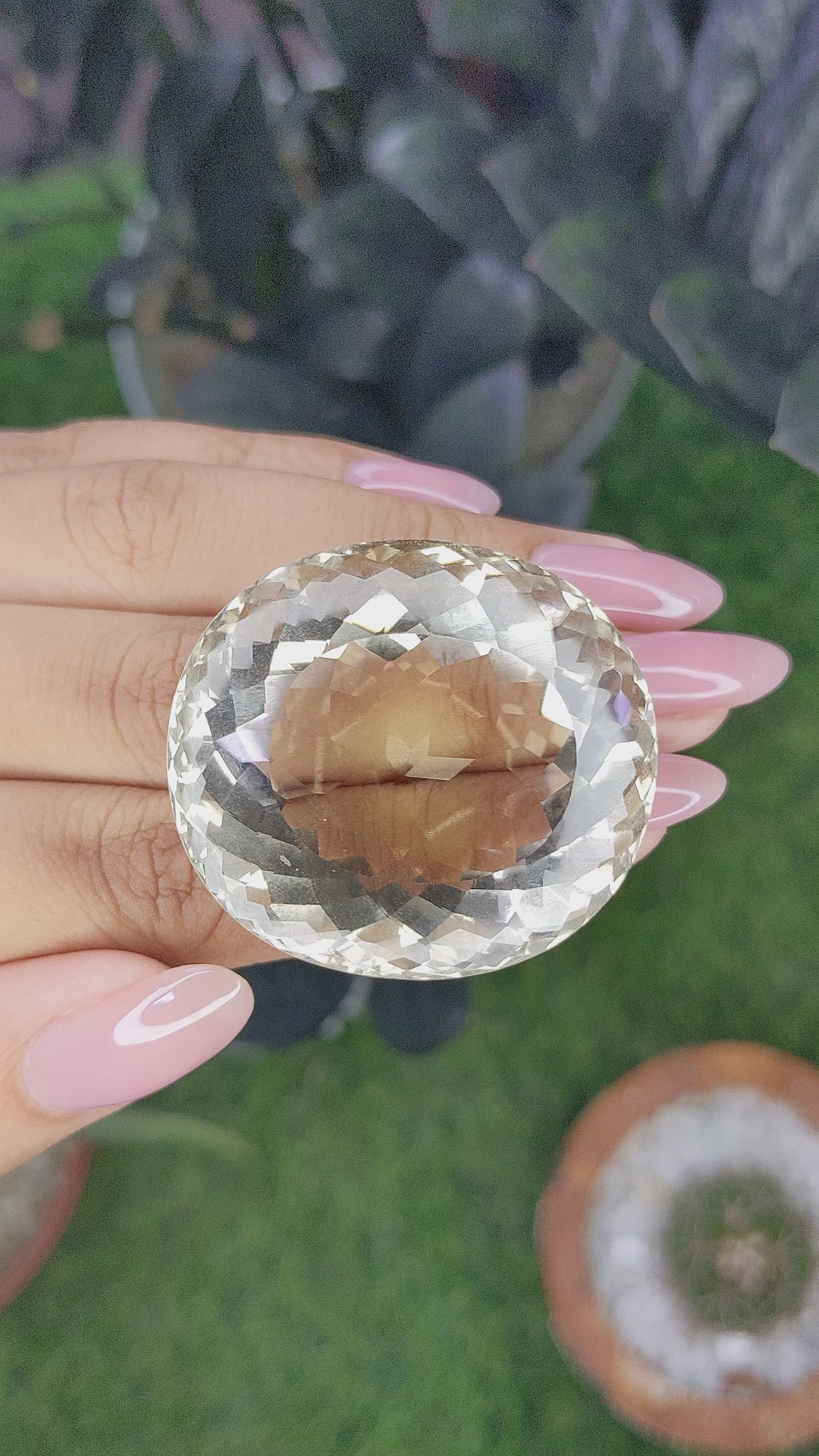 154.44 Ct. Brown Citrine from Ceylon (Sri Lanka) Size Video