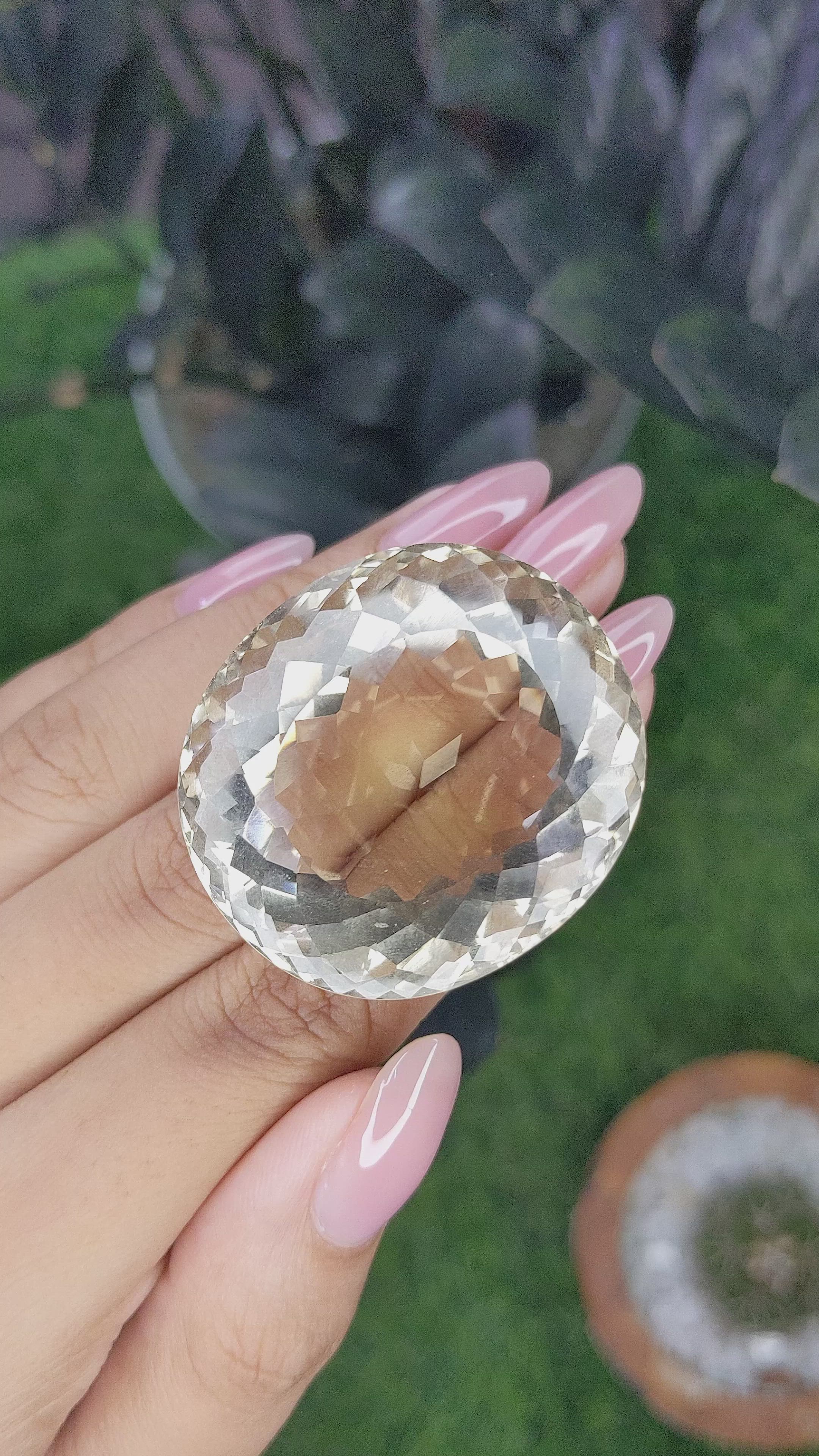 154.44 Ct. Brown Citrine from Ceylon (Sri Lanka) Size Video