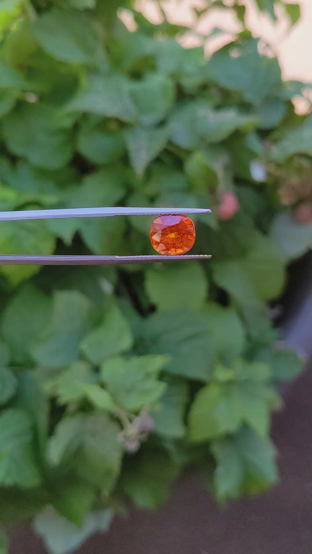 4.48 Ct. Orange Spessartite Garnet from Madagascar Size Video