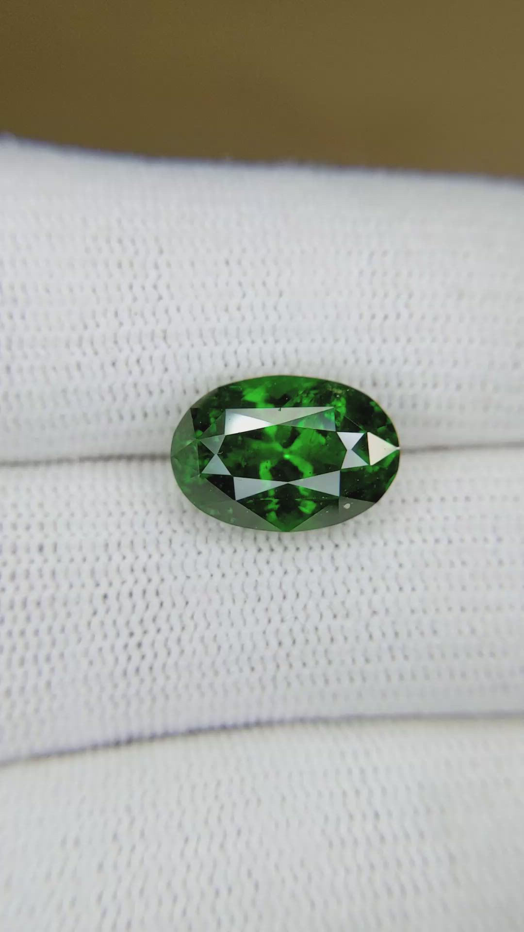 6.13 Ct. Tsavorite Garnet from Madagascar Size Video