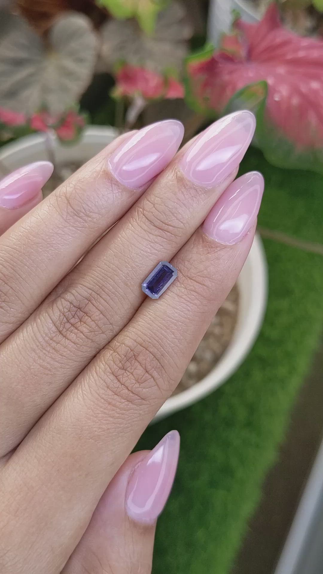1.10 Ct. Purple Spinel from Ceylon (Sri Lanka) Size Video