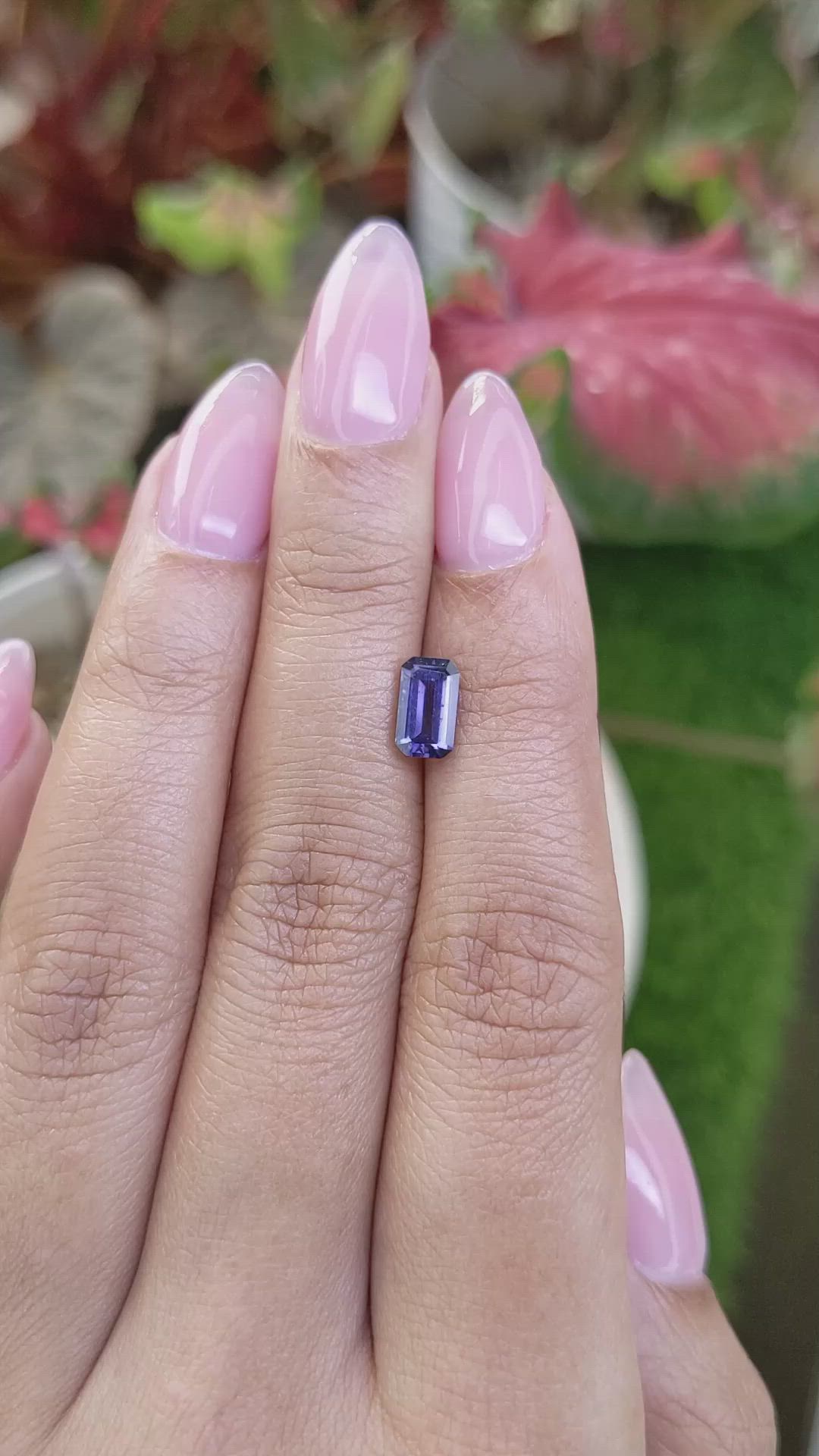 1.10 Ct. Purple Spinel from Ceylon (Sri Lanka) Size Video