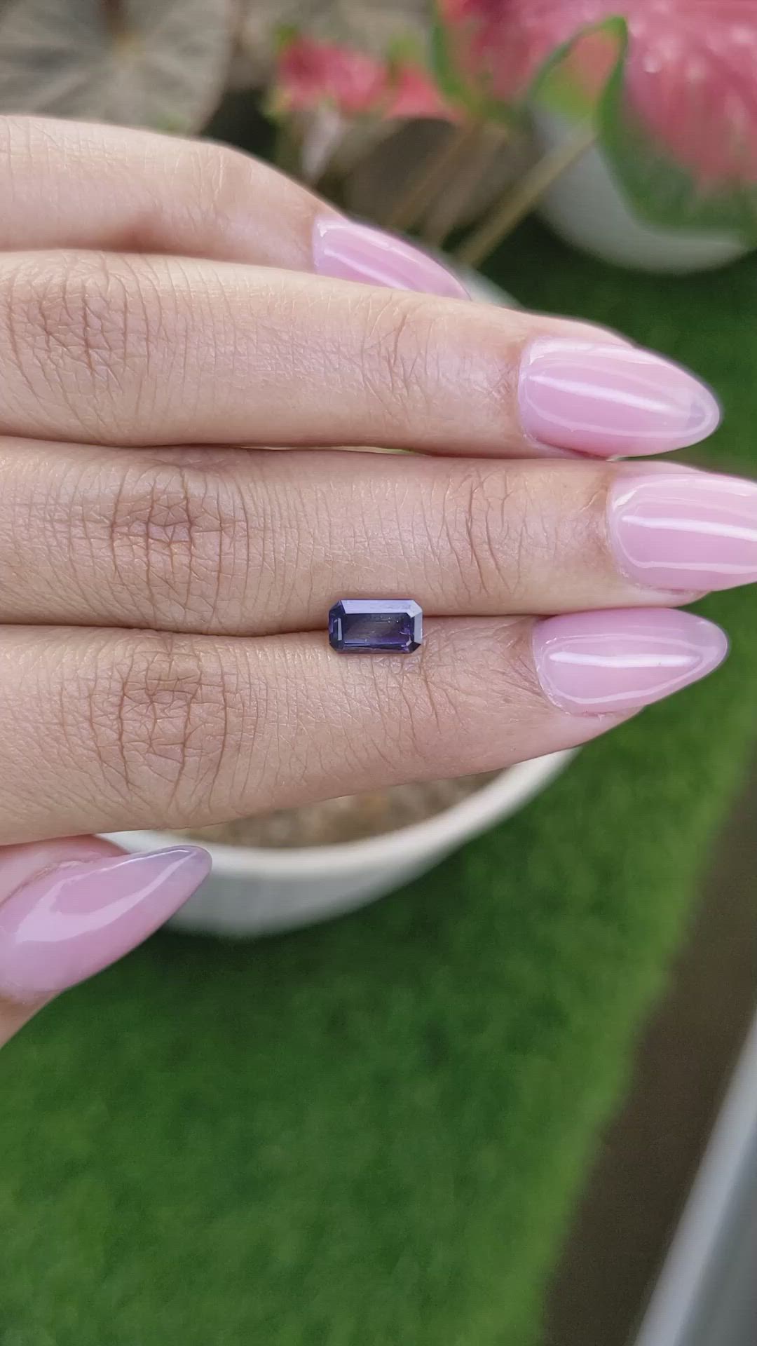 1.10 Ct. Purple Spinel from Ceylon (Sri Lanka) Size Video