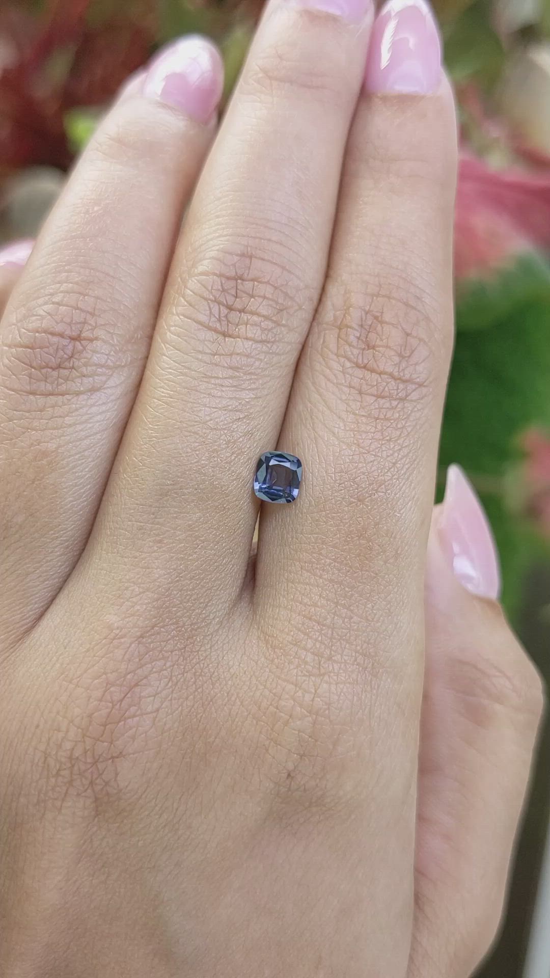 0.53 Ct. Violet Spinel from Ceylon (Sri Lanka) Size Video