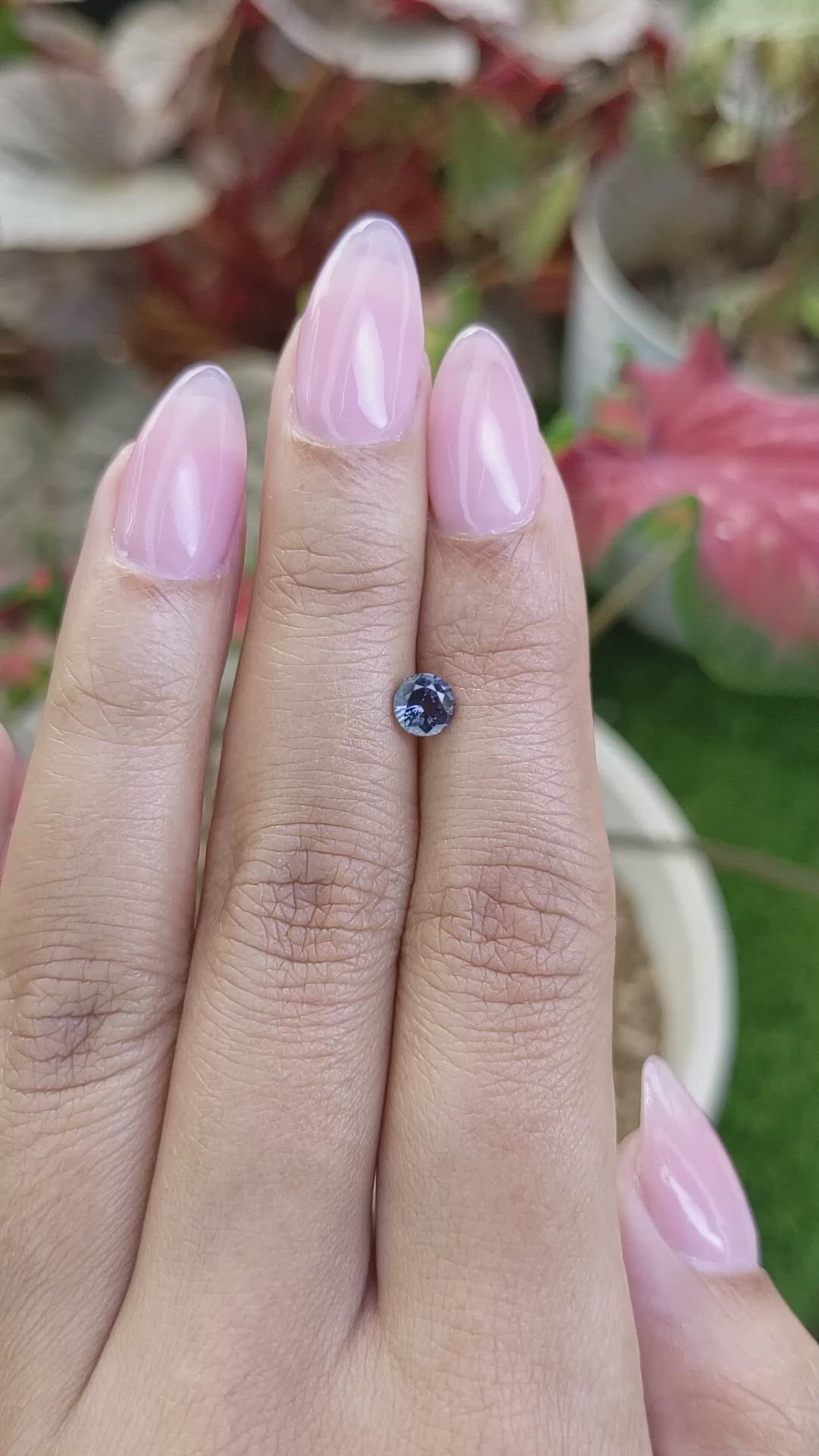 0.57 Ct. Bluish Purple Spinel from Ceylon (Sri Lanka) Size Video