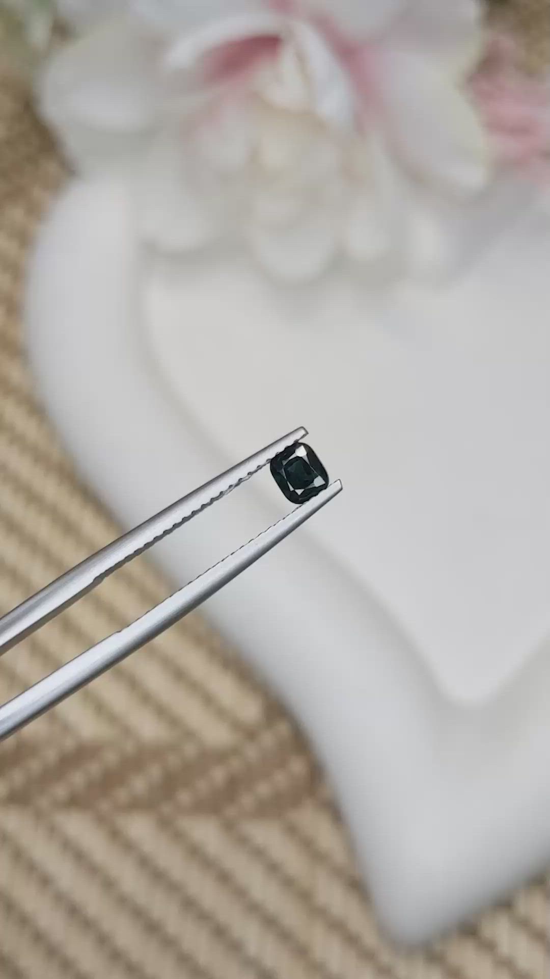 0.42 Ct. Blue Spinel from Ceylon (Sri Lanka) Size Video
