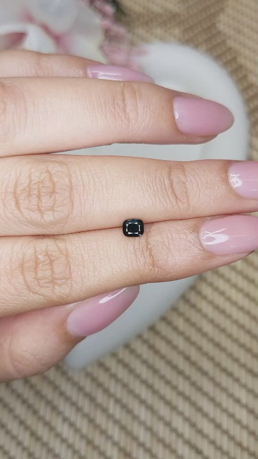 0.42 Ct. Blue Spinel from Ceylon (Sri Lanka) Size Video