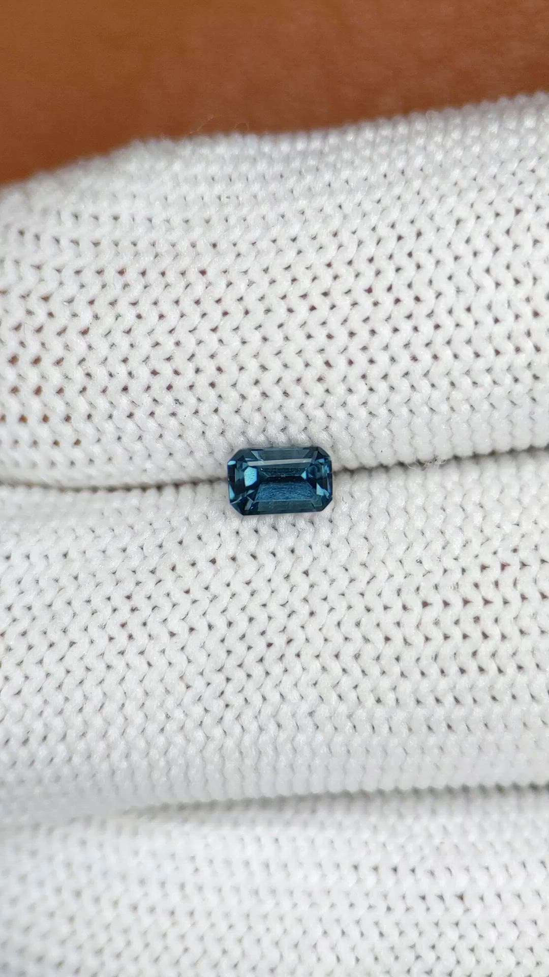 0.44 Ct. Blue Spinel from Ceylon (Sri Lanka) Size Video