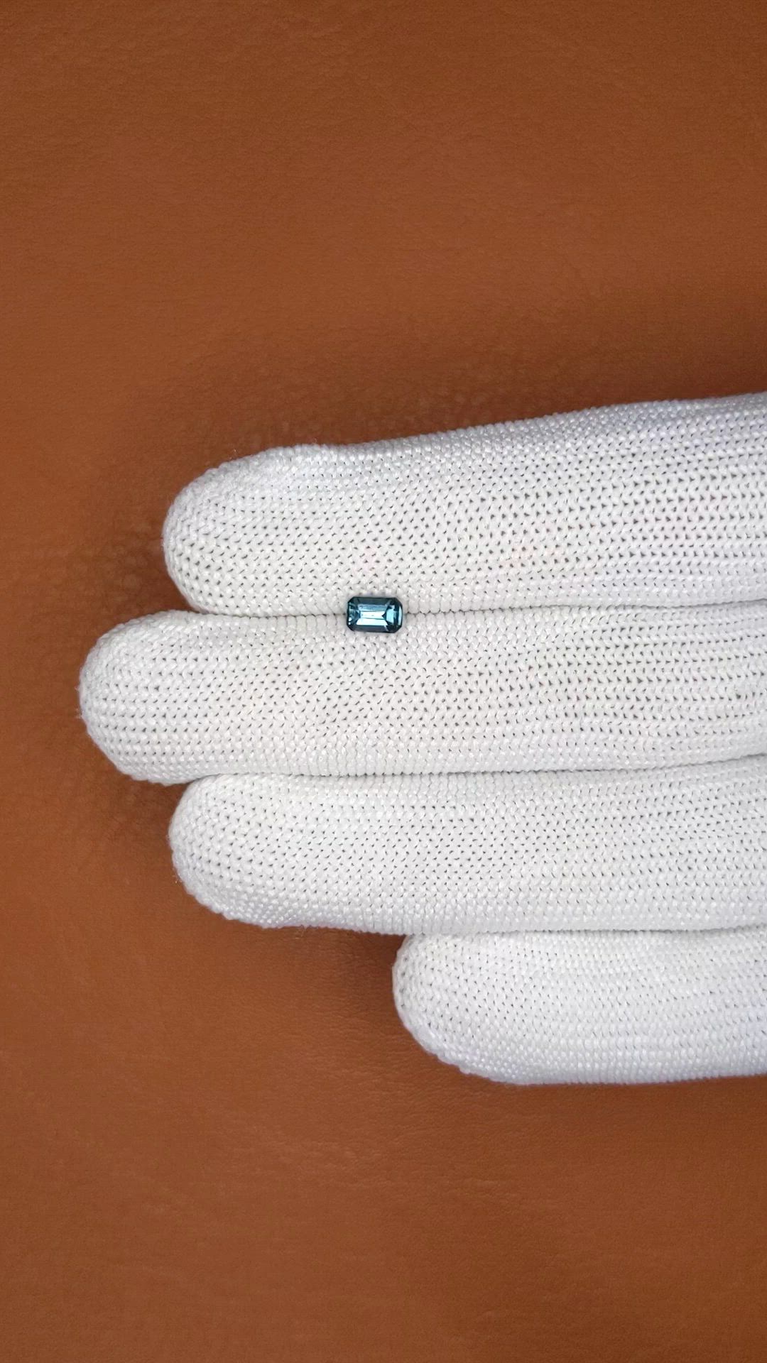 0.44 Ct. Blue Spinel from Ceylon (Sri Lanka) Size Video