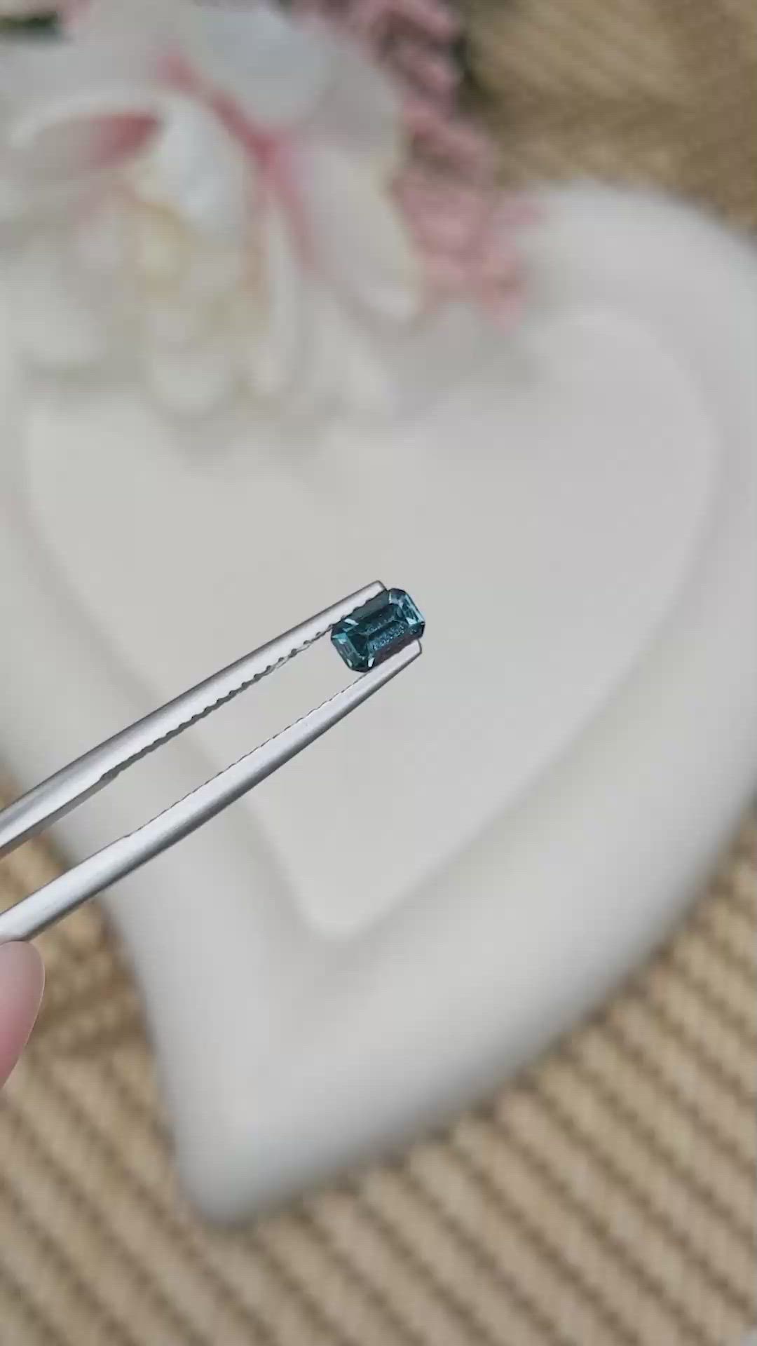 0.44 Ct. Blue Spinel from Ceylon (Sri Lanka) Size Video
