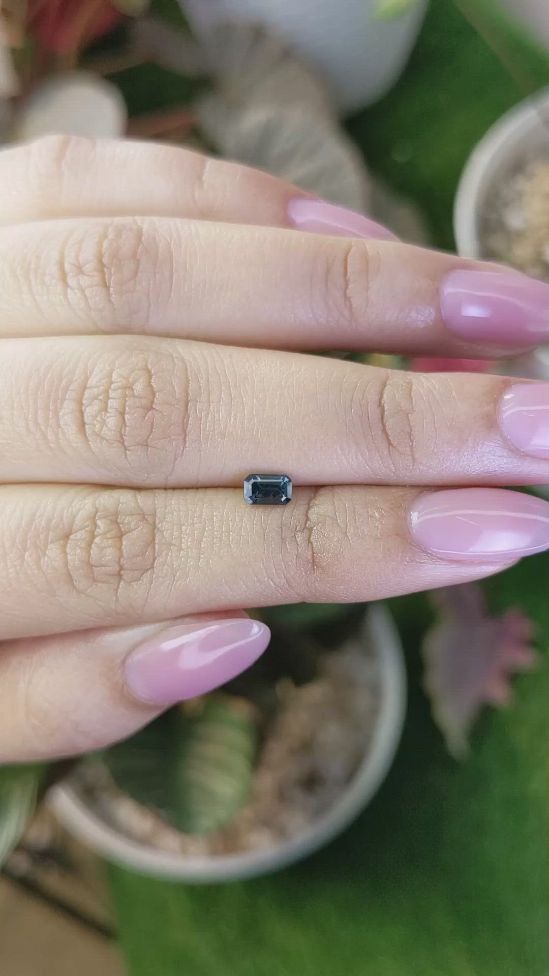 0.44 Ct. Blue Spinel from Ceylon (Sri Lanka) Size Video