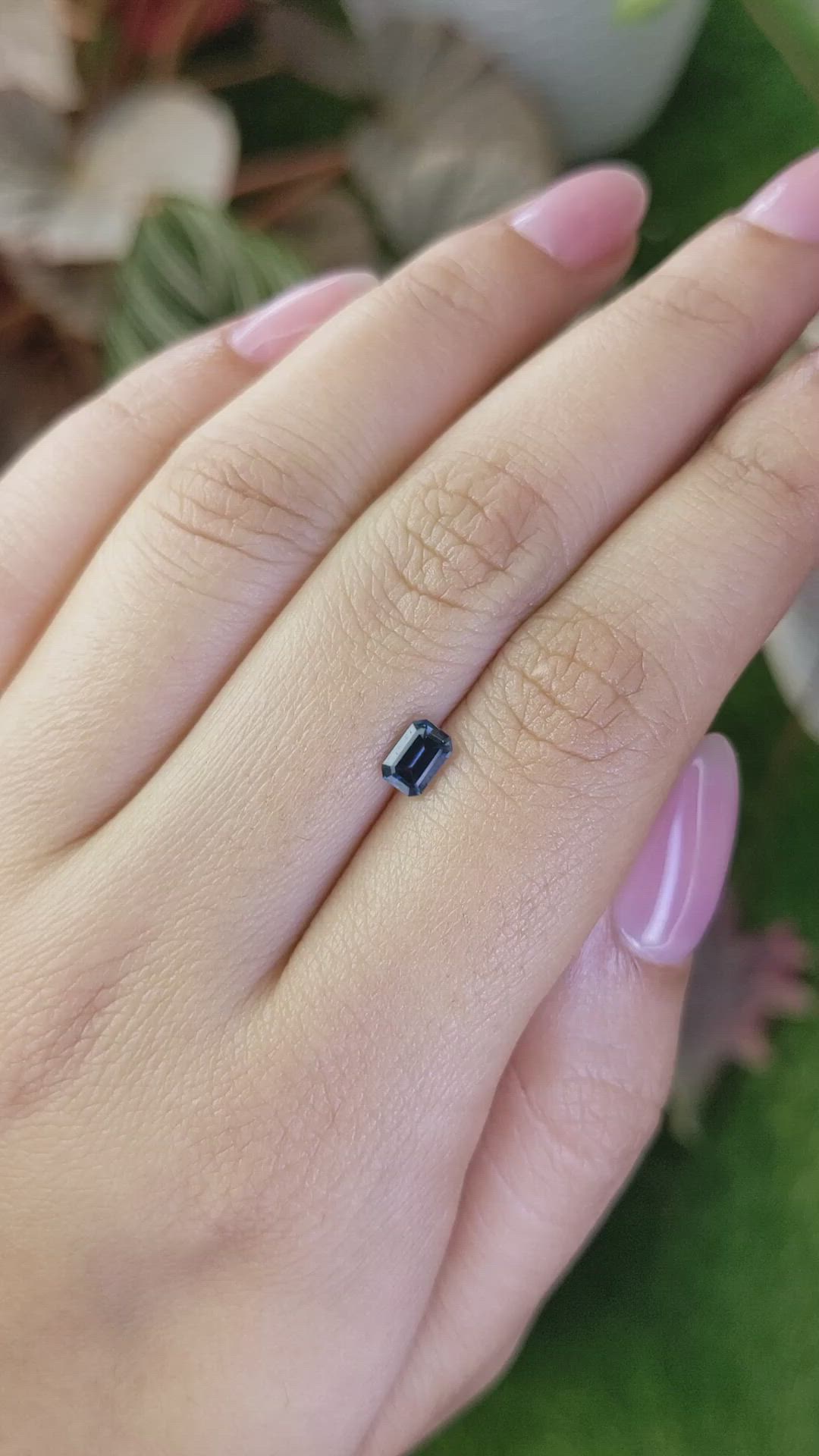0.59 Ct. Blue Spinel from Ceylon (Sri Lanka) Size Video