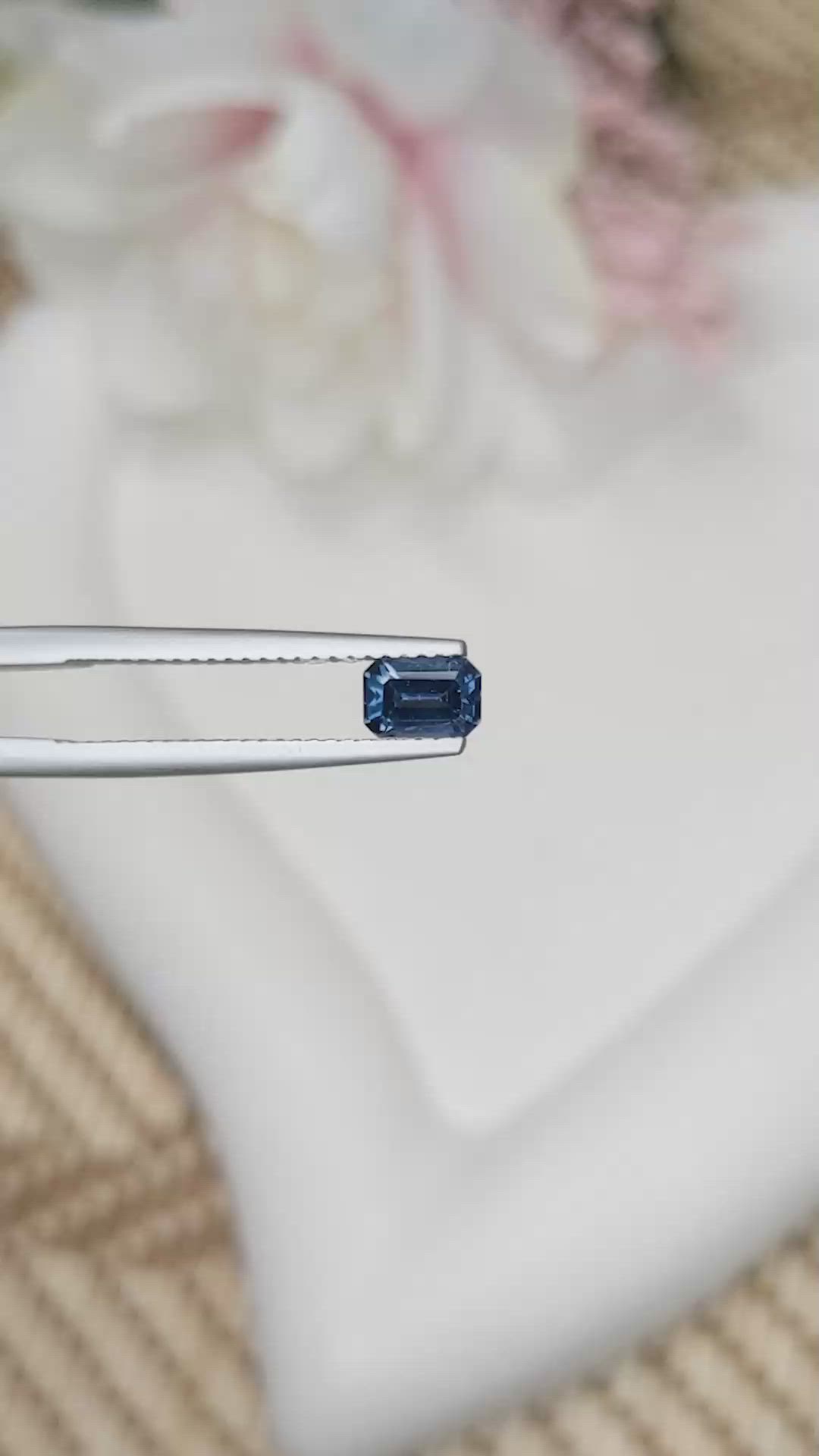 0.59 Ct. Blue Spinel from Ceylon (Sri Lanka) Size Video