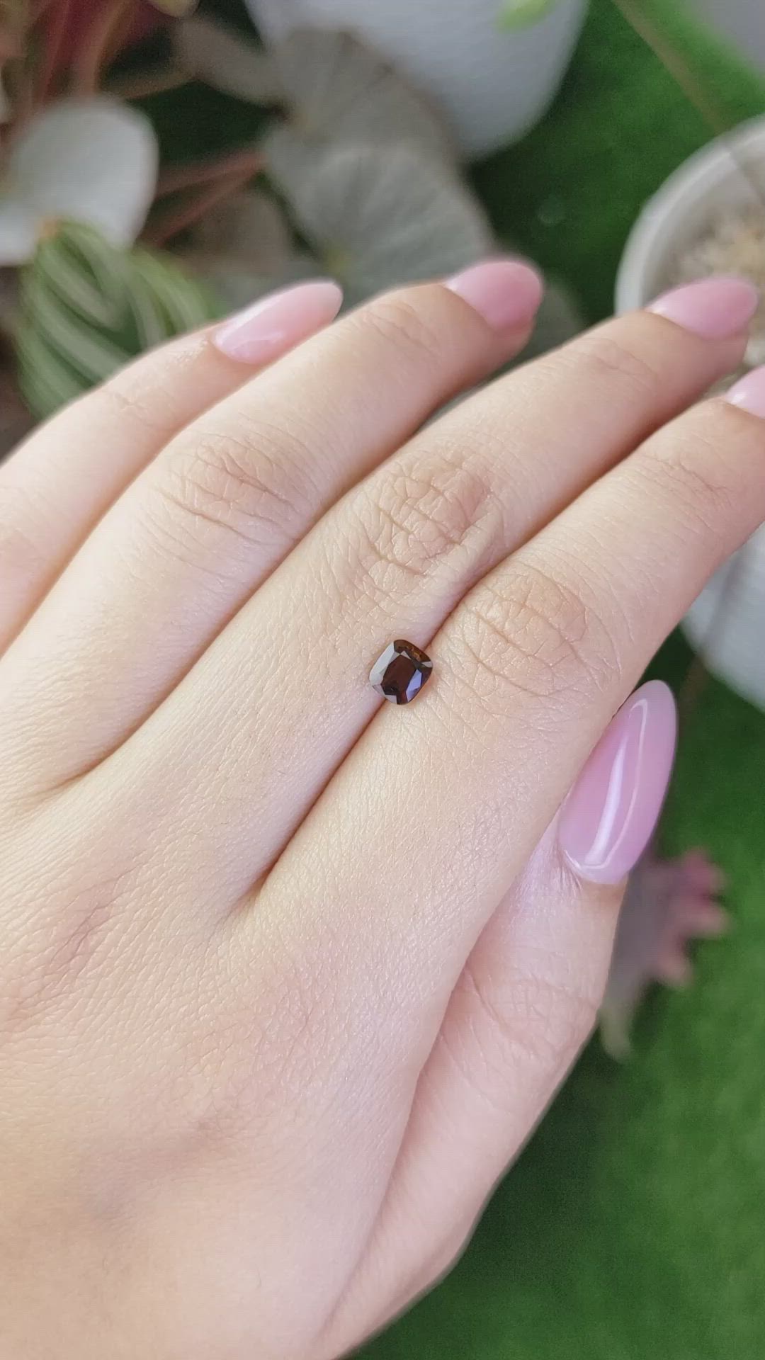 0.46 Ct. Orange Tourmaline from Ceylon (Sri Lanka) Size Video