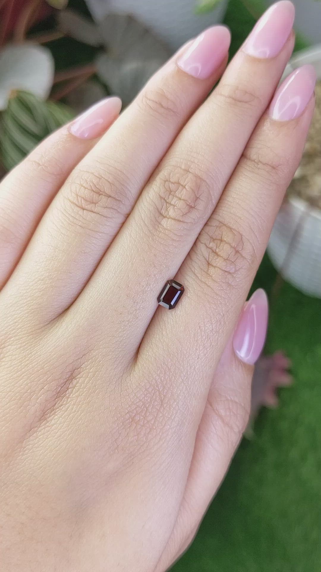 0.56 Ct. Orange Tourmaline from Ceylon (Sri Lanka) Size Video