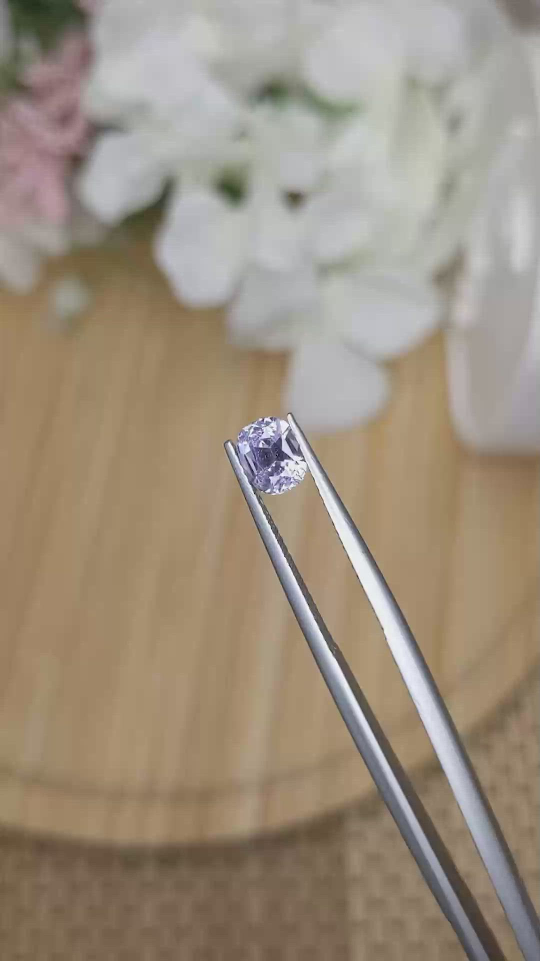 1.11 Ct. Purple Spinel from Ceylon (Sri Lanka) Size Video