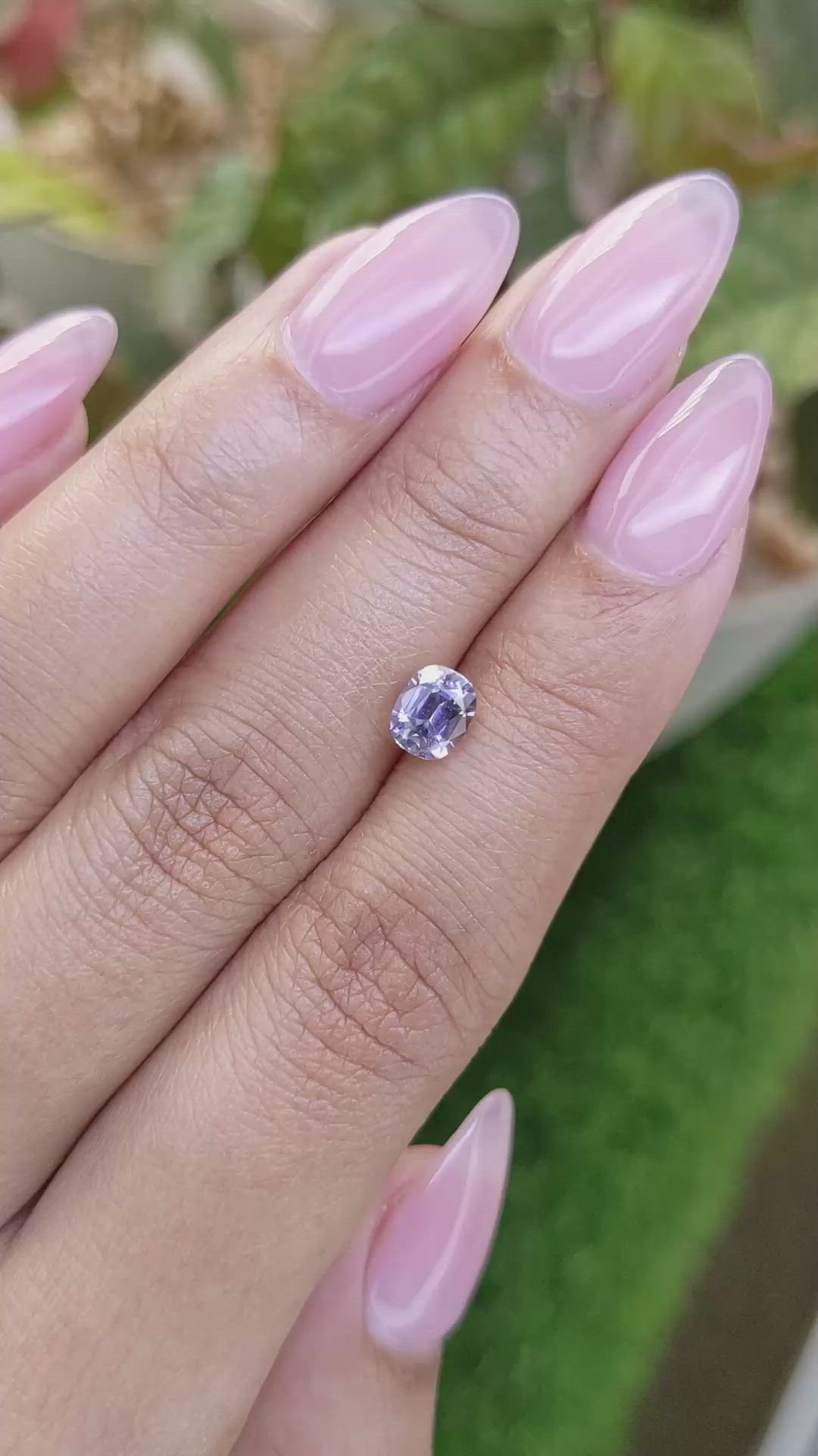 1.11 Ct. Purple Spinel from Ceylon (Sri Lanka) Size Video