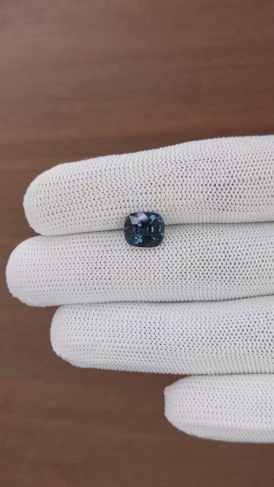 3.18 Ct. Blue Cobalt Spinel from Tanzania Size Video