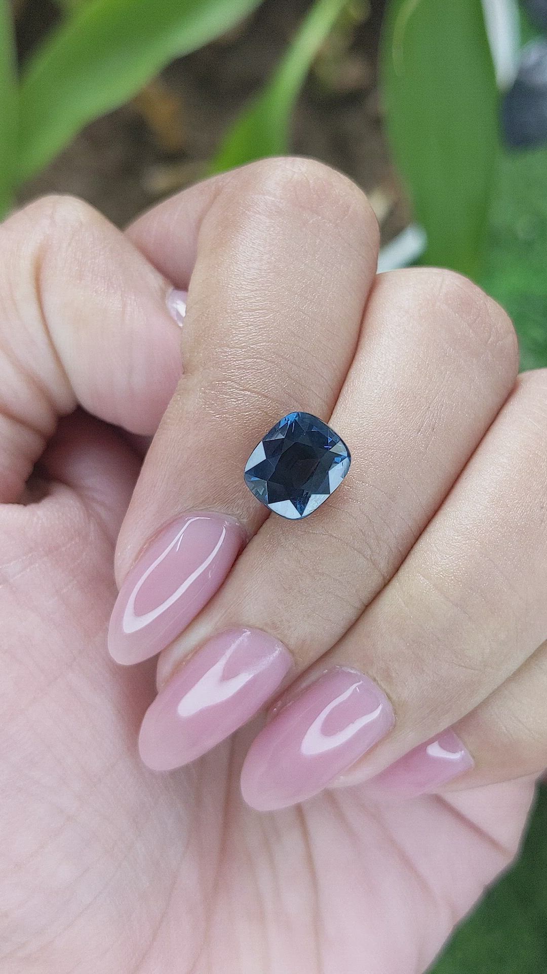 3.18 Ct. Blue Cobalt Spinel from Tanzania Size Video