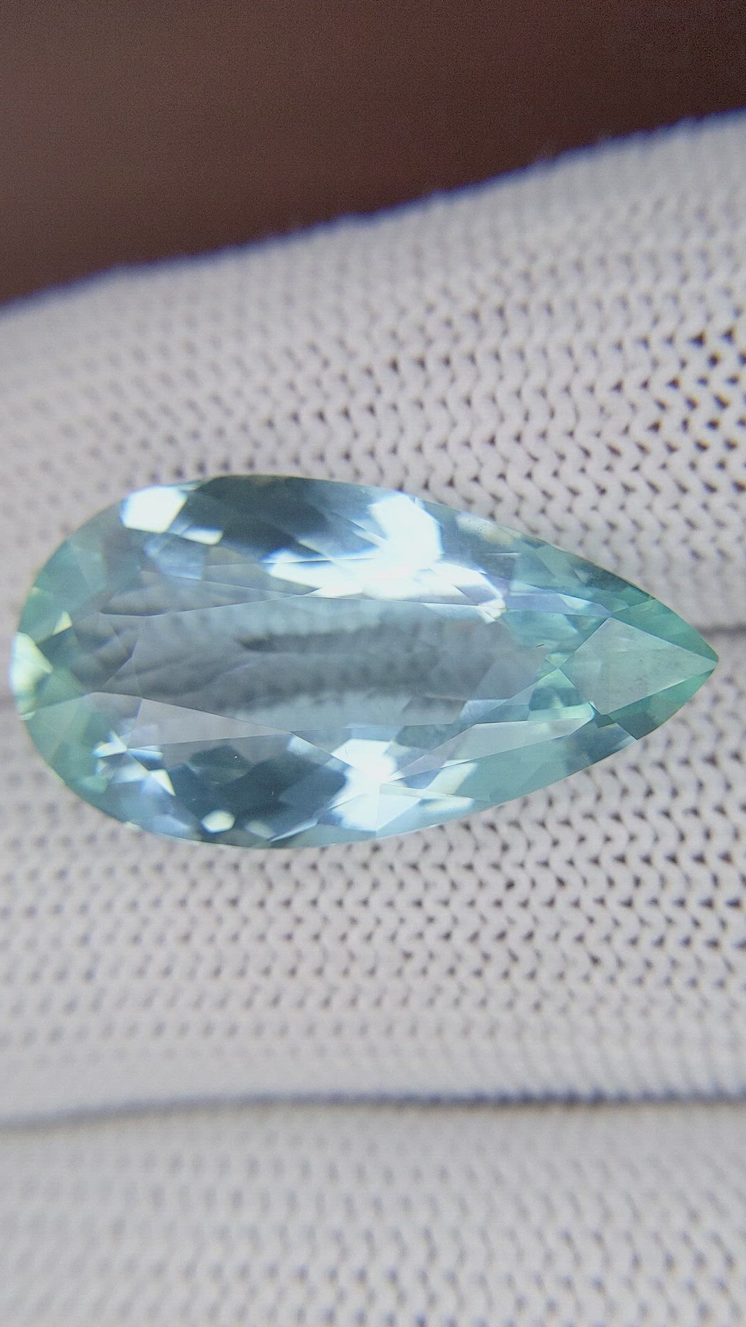 14.64 Ct. Bluish Green Aquamarine from Tanzania Size Video