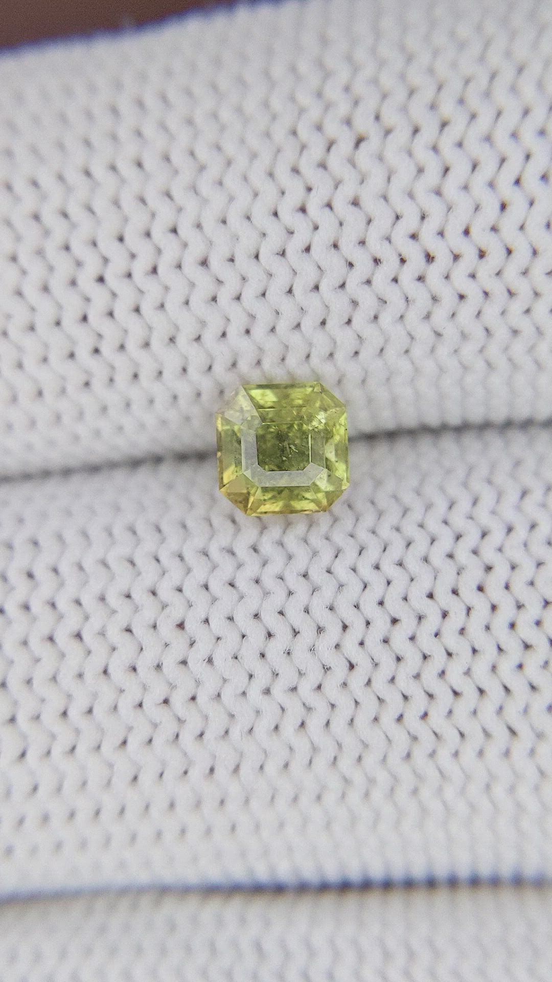0.95 Ct. Greenish Yellow Chrysoberyl from Tanzania Size Video