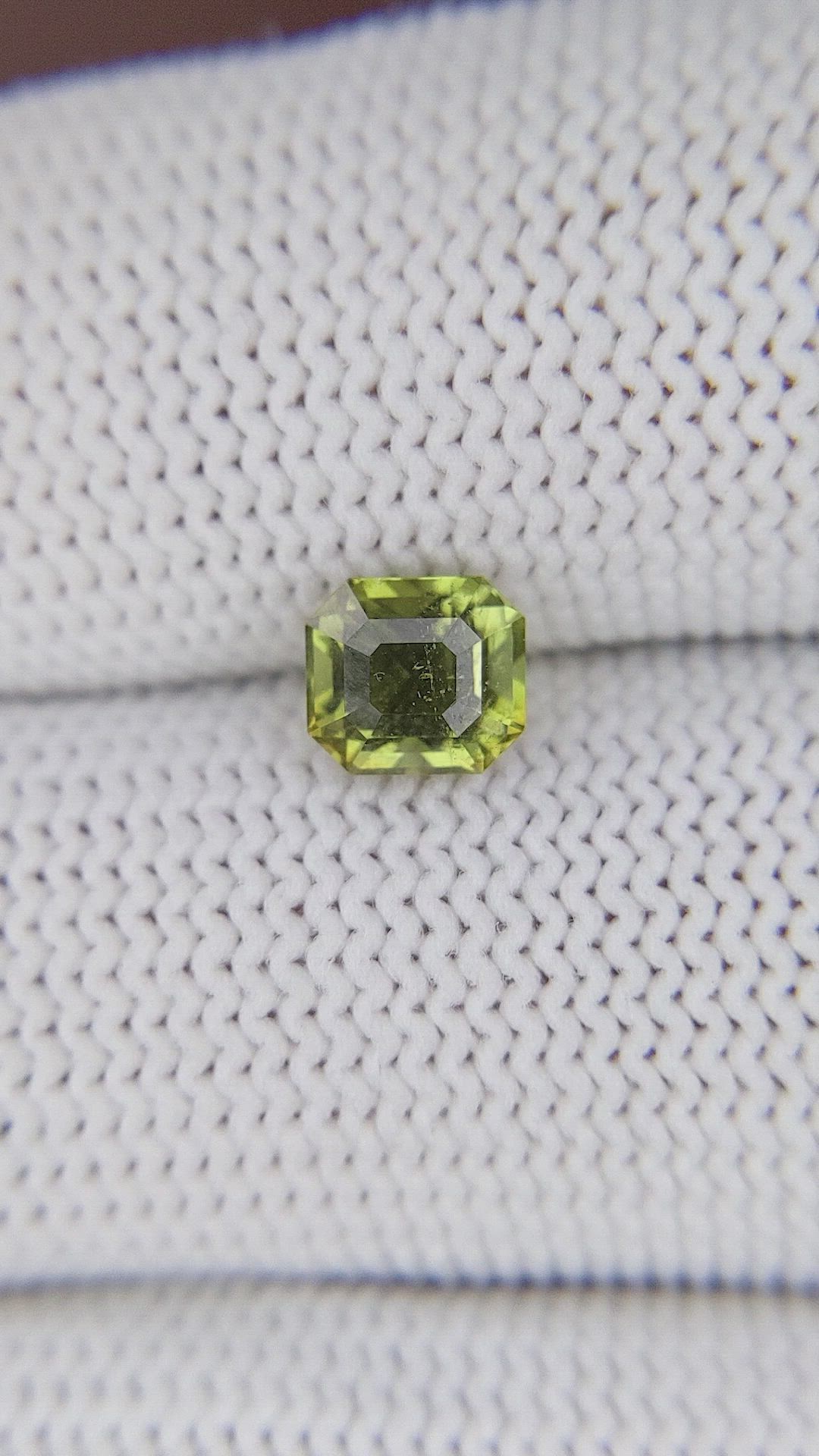 1.23 Ct. Greenish Yellow Chrysoberyl from Tanzania Size Video