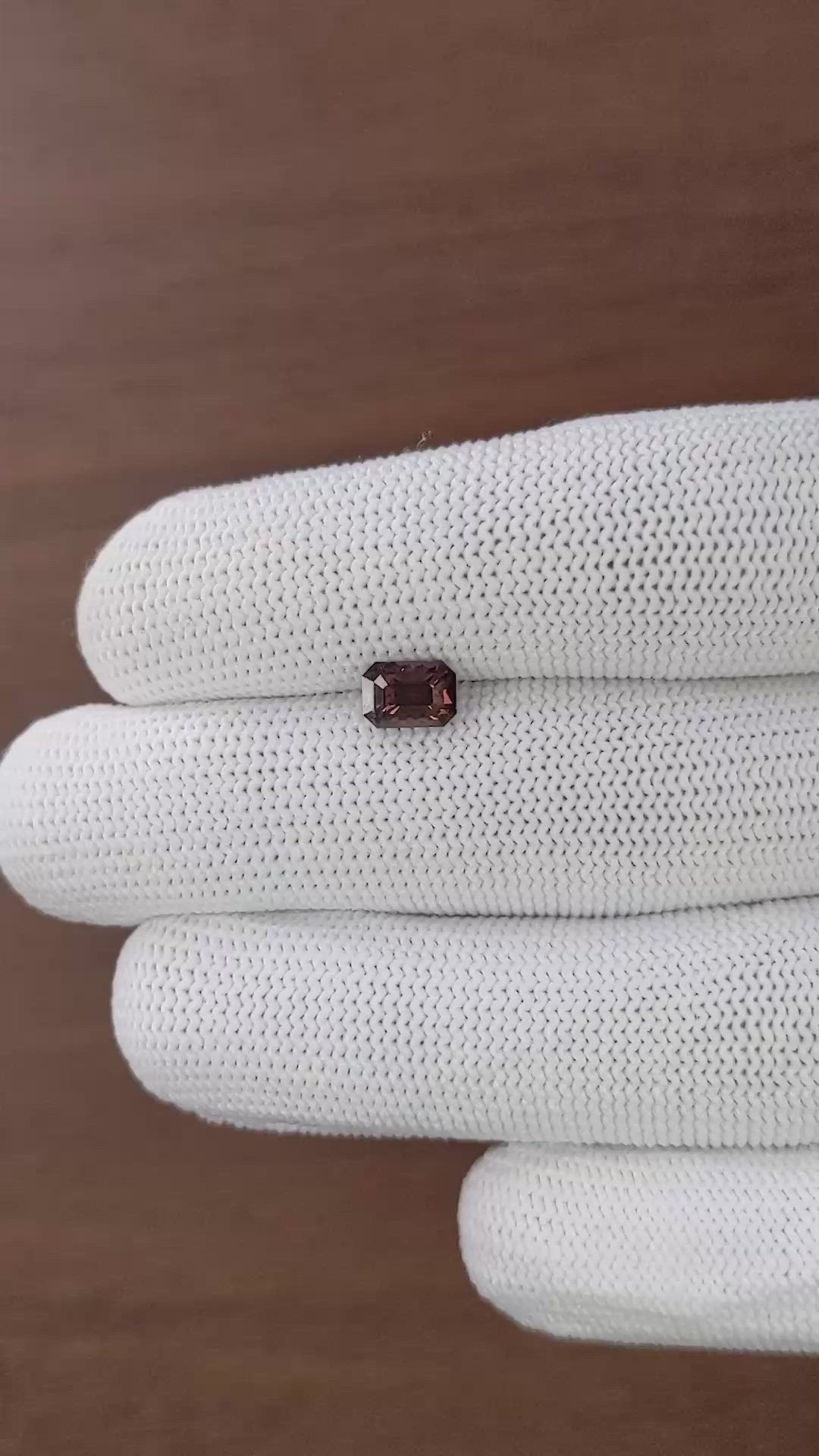 1.58 Ct. Brownish Red Garnet from Tanzania Size Video