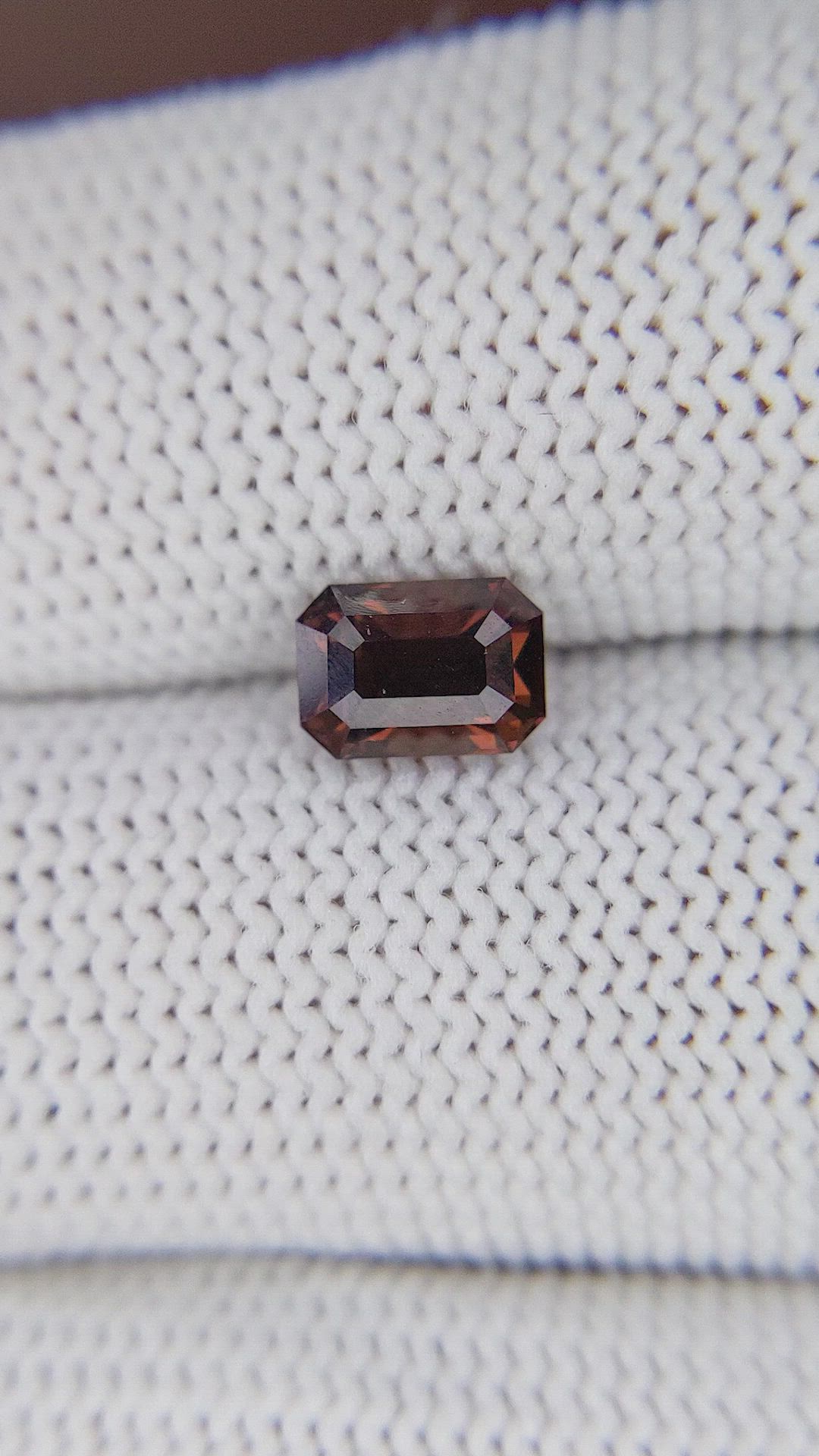 1.58 Ct. Brownish Red Garnet from Tanzania Size Video