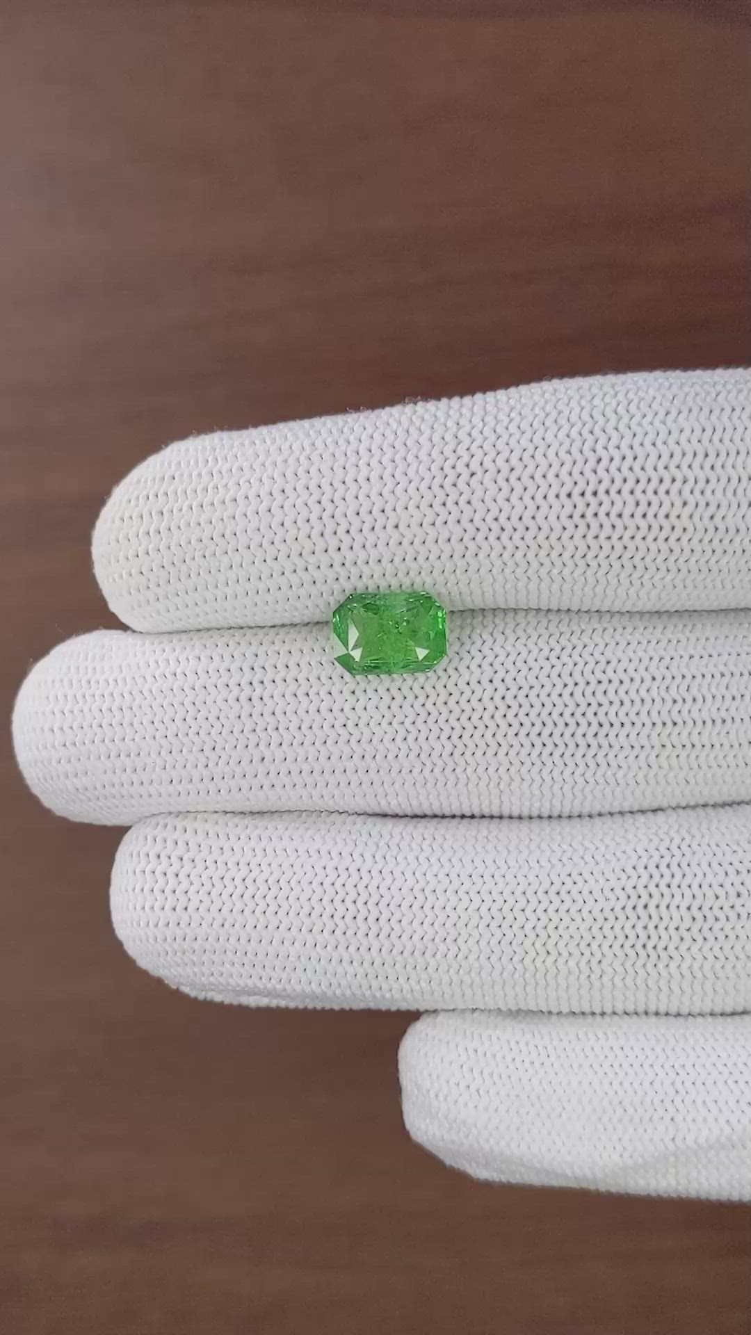 2.64 Ct. Tsavorite Garnet from Tanzania Size Video
