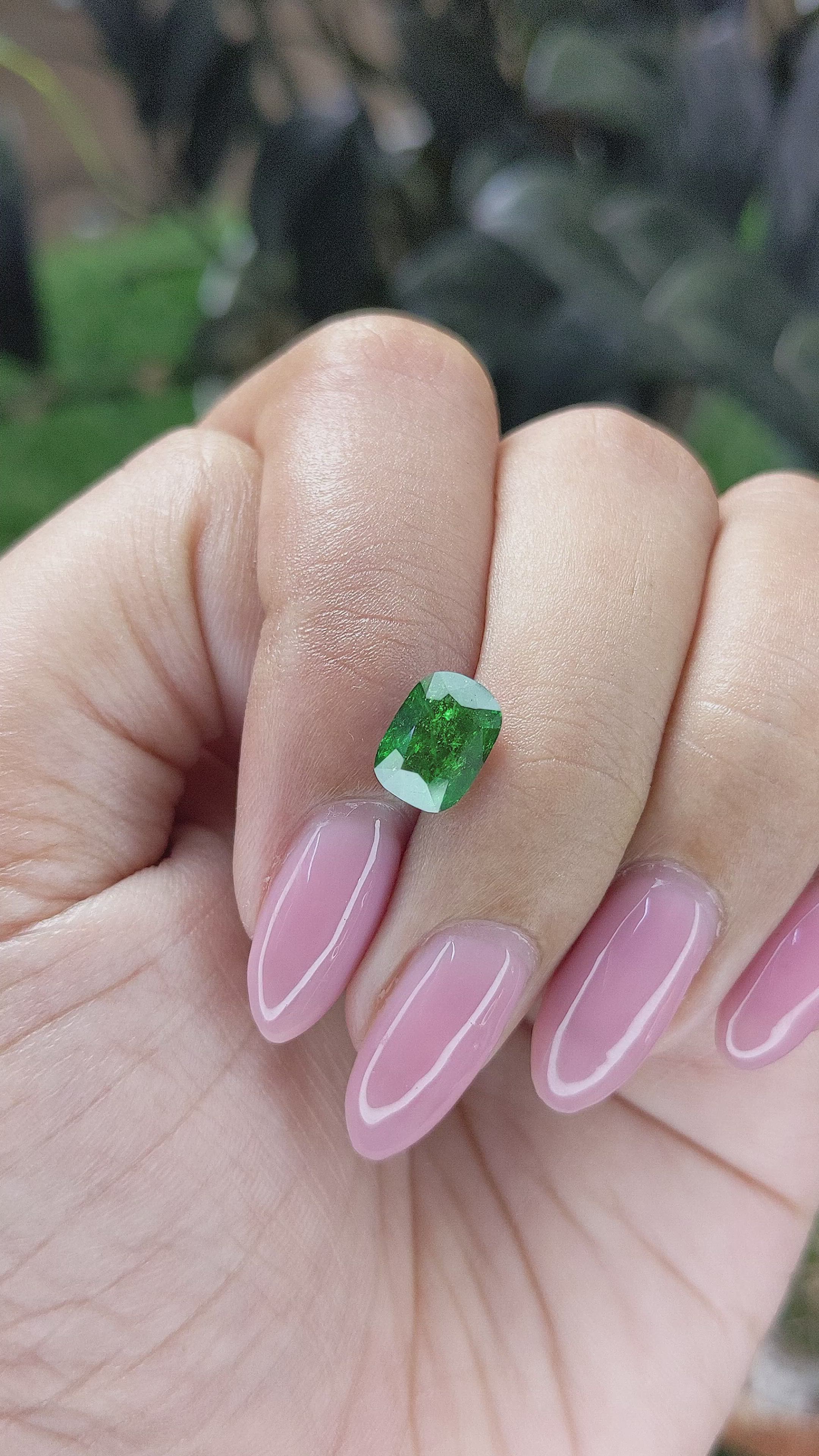 2.12 Ct. Tsavorite Garnet from Tanzania Size Video