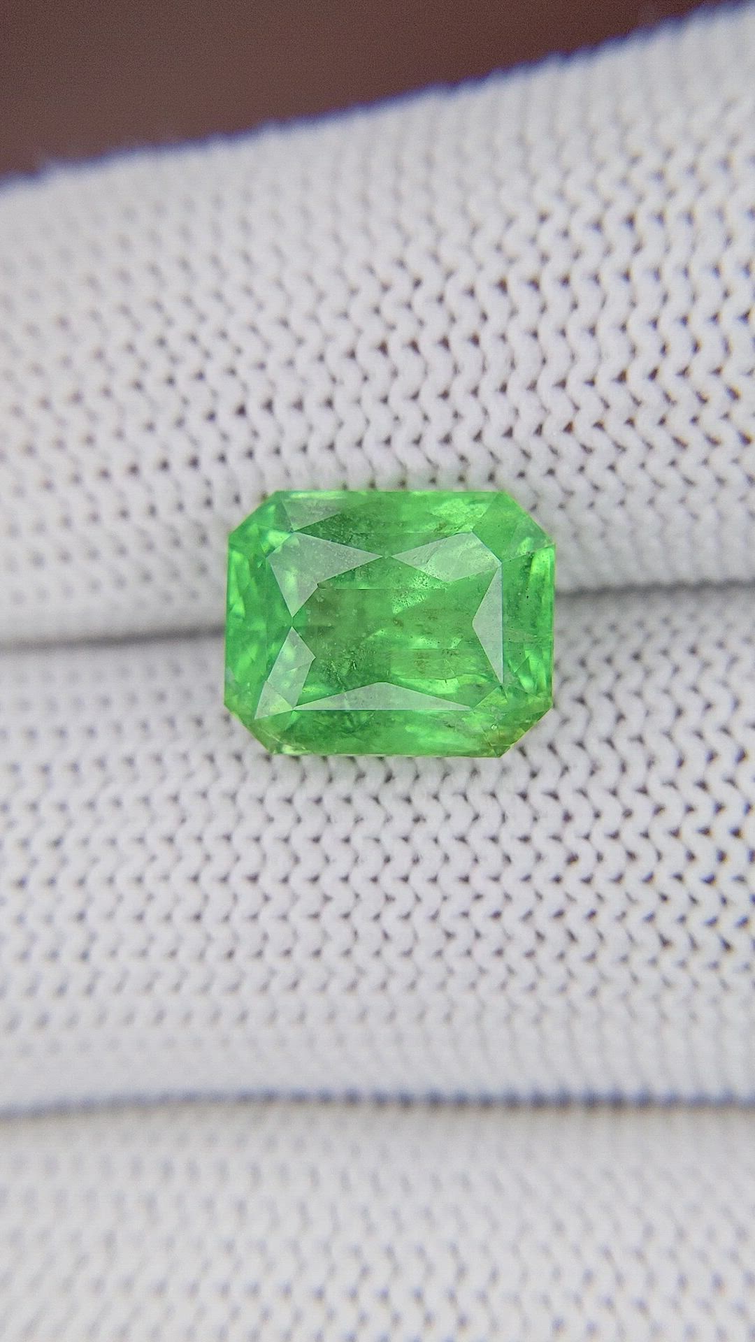 5.68 Ct. Tsavorite Garnet from Tanzania Size Video