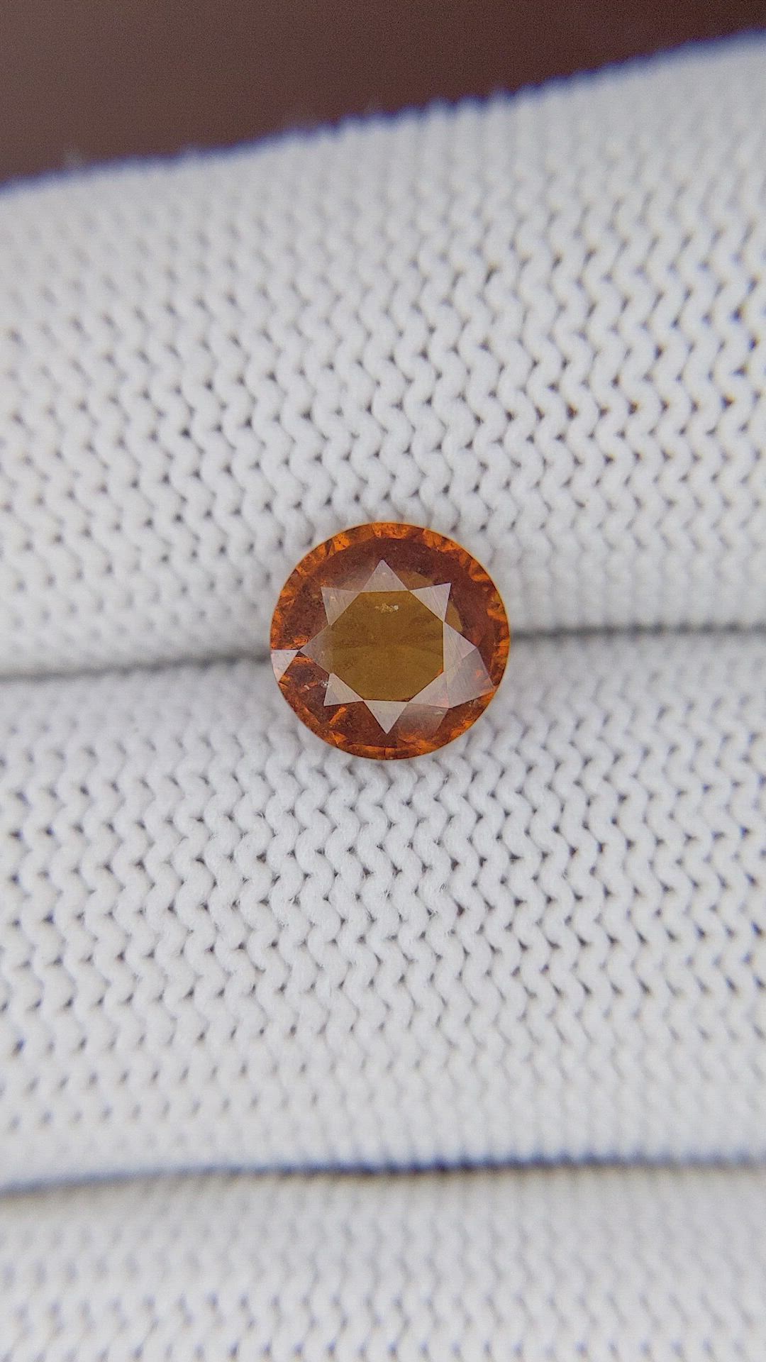 1.87 Ct. Orange Hessonite Garnet Size Video
