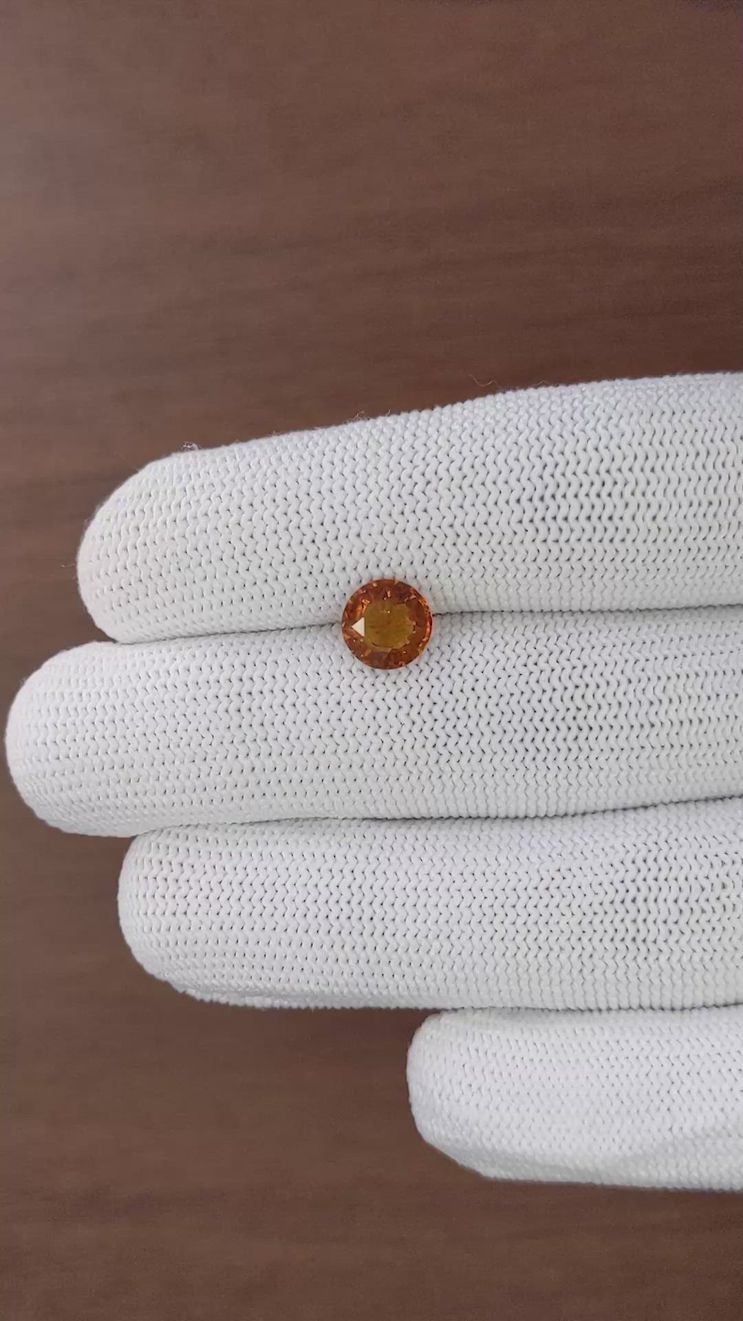 1.87 Ct. Orange Hessonite Garnet Size Video