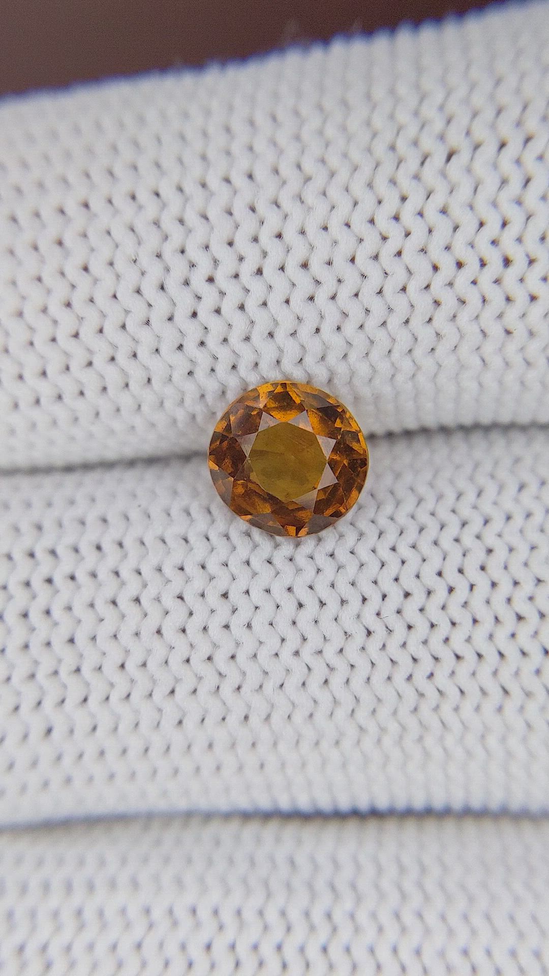 1.39 Ct. Orange Hessonite Garnet Size Video
