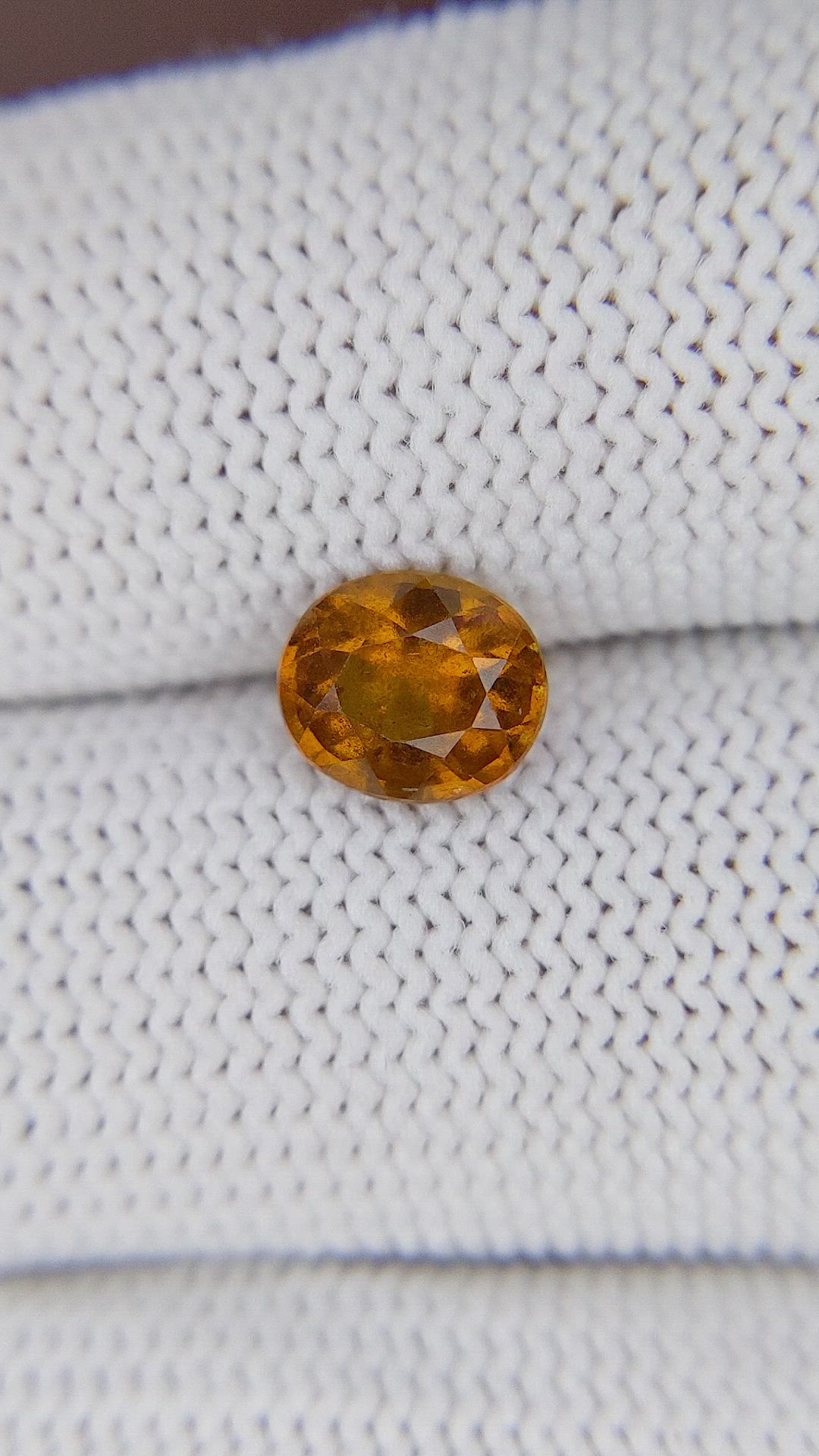 1.46 Ct. Golden Orange Hessonite Garnet Size Video