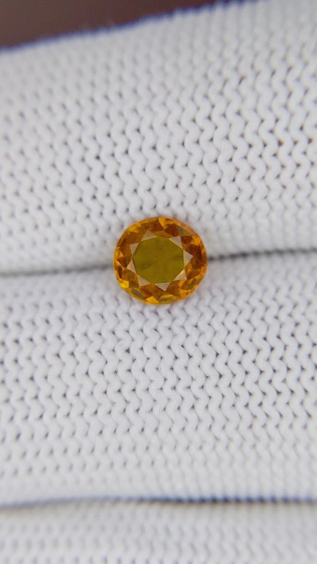 1.09 Ct. Golden Orange Hessonite Garnet Size Video