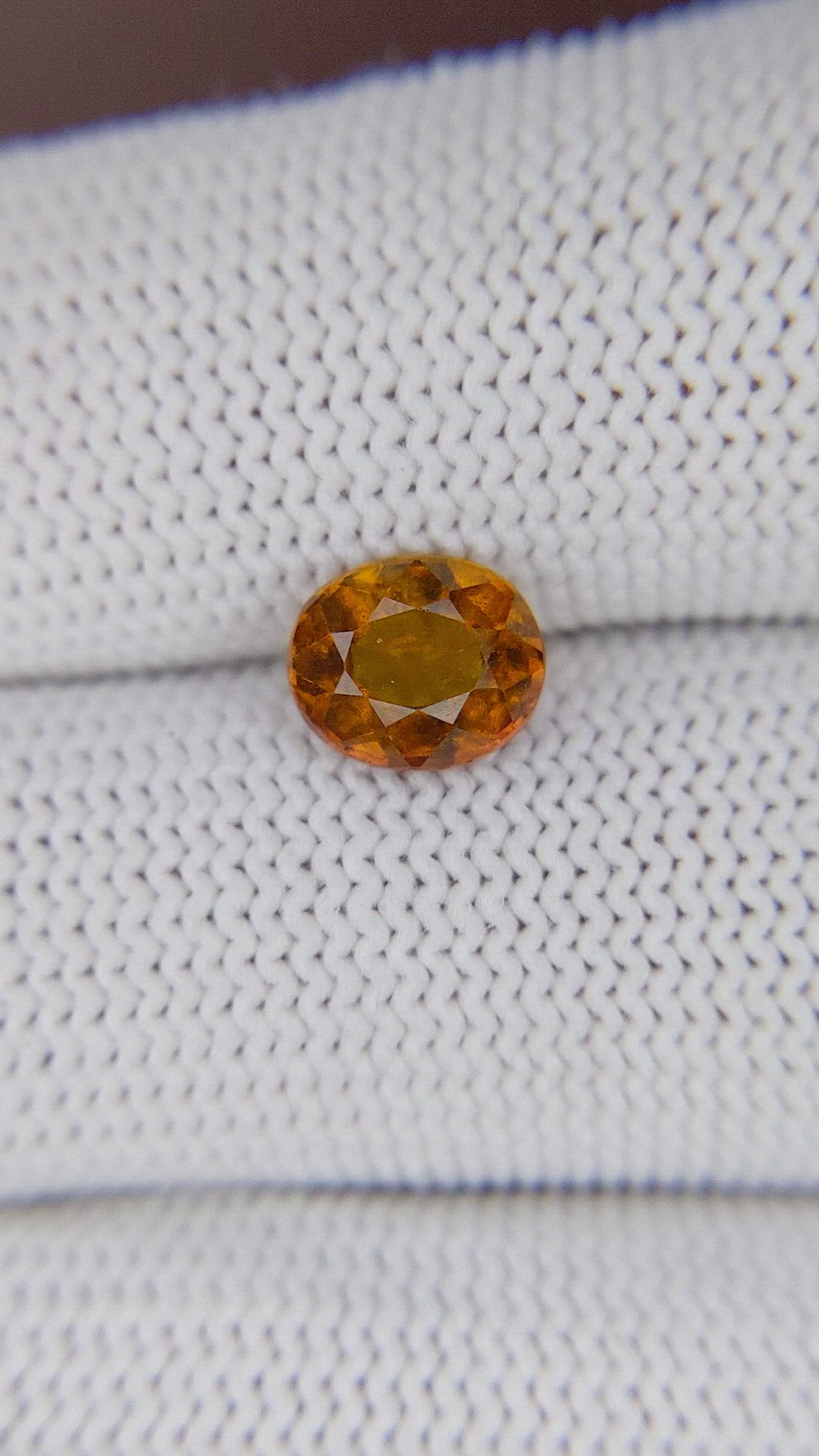 1.68 Ct. Golden Orange Hessonite Garnet Size Video