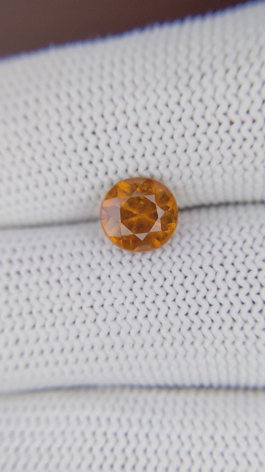 1.70 Ct. Golden Orange Hessonite Garnet Size Video