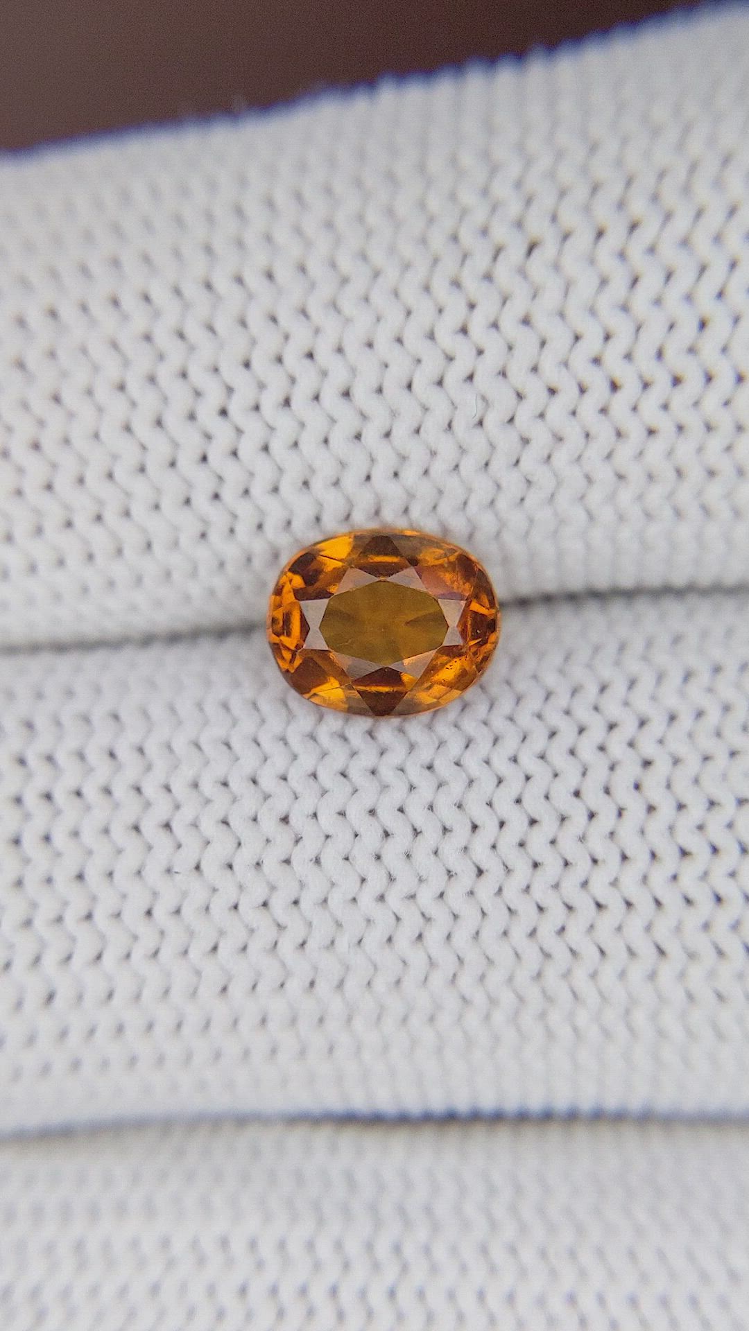 1.42 Ct. Golden Orange Hessonite Garnet Size Video
