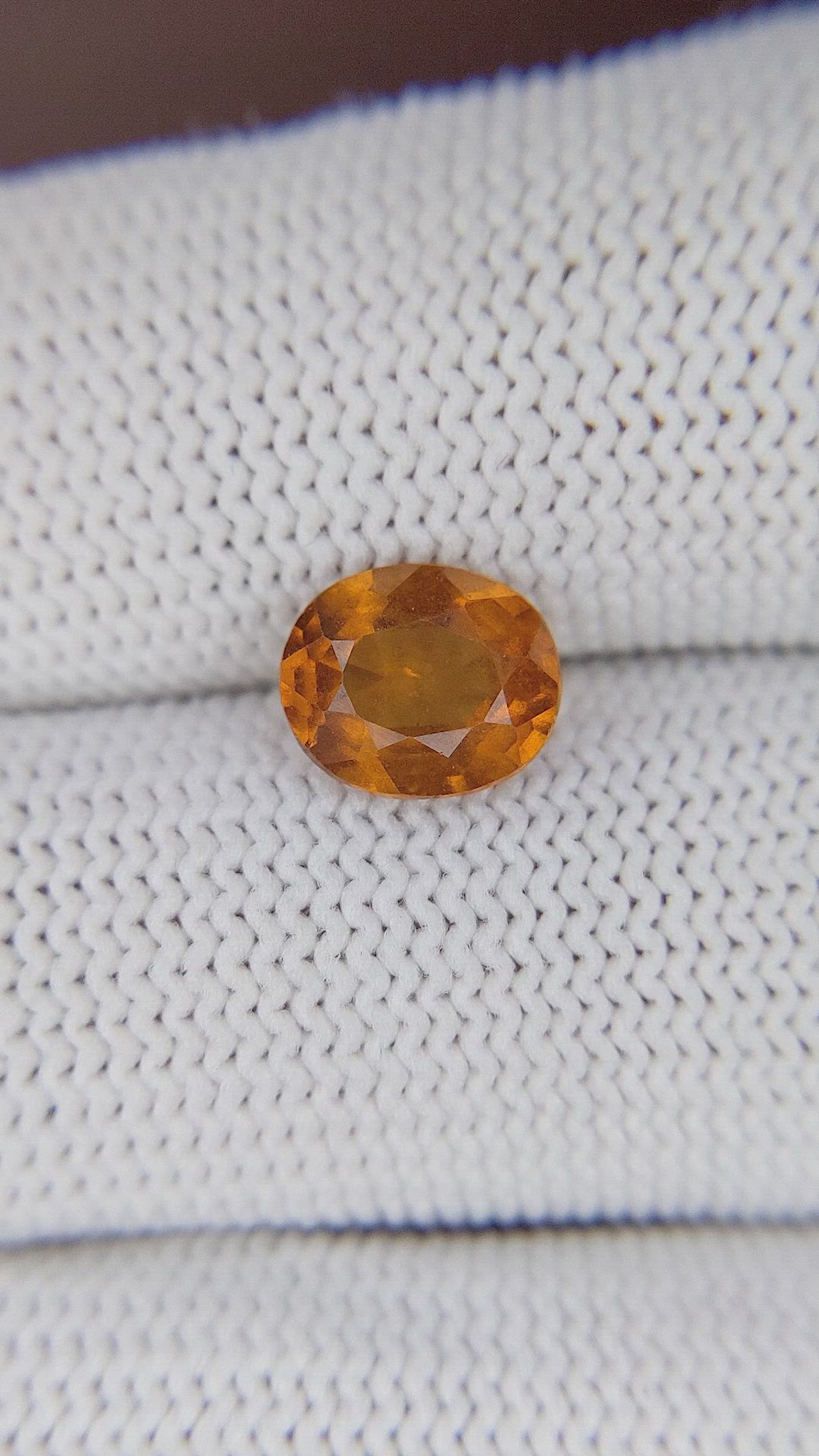 1.94 Ct. Golden Orange Hessonite Garnet Size Video