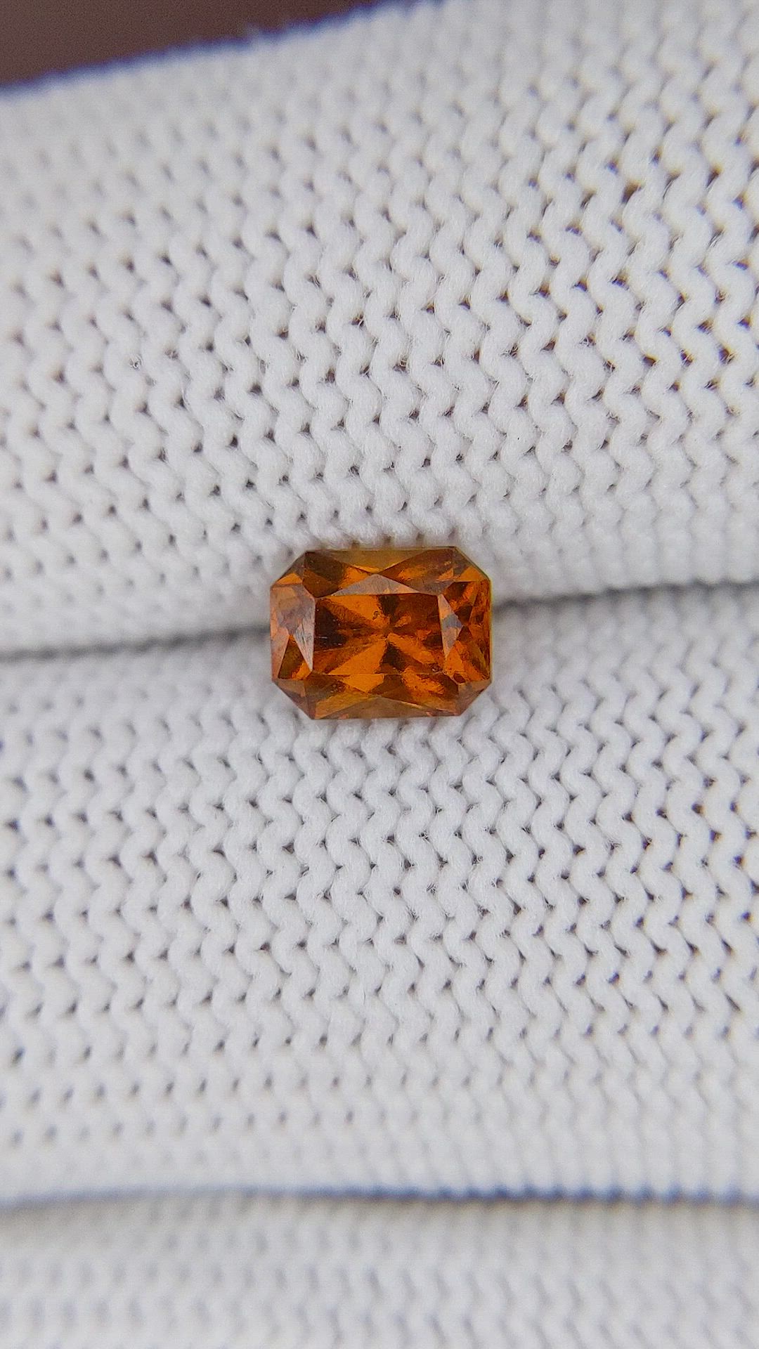 1.12 Ct. Golden Orange Hessonite Garnet Size Video