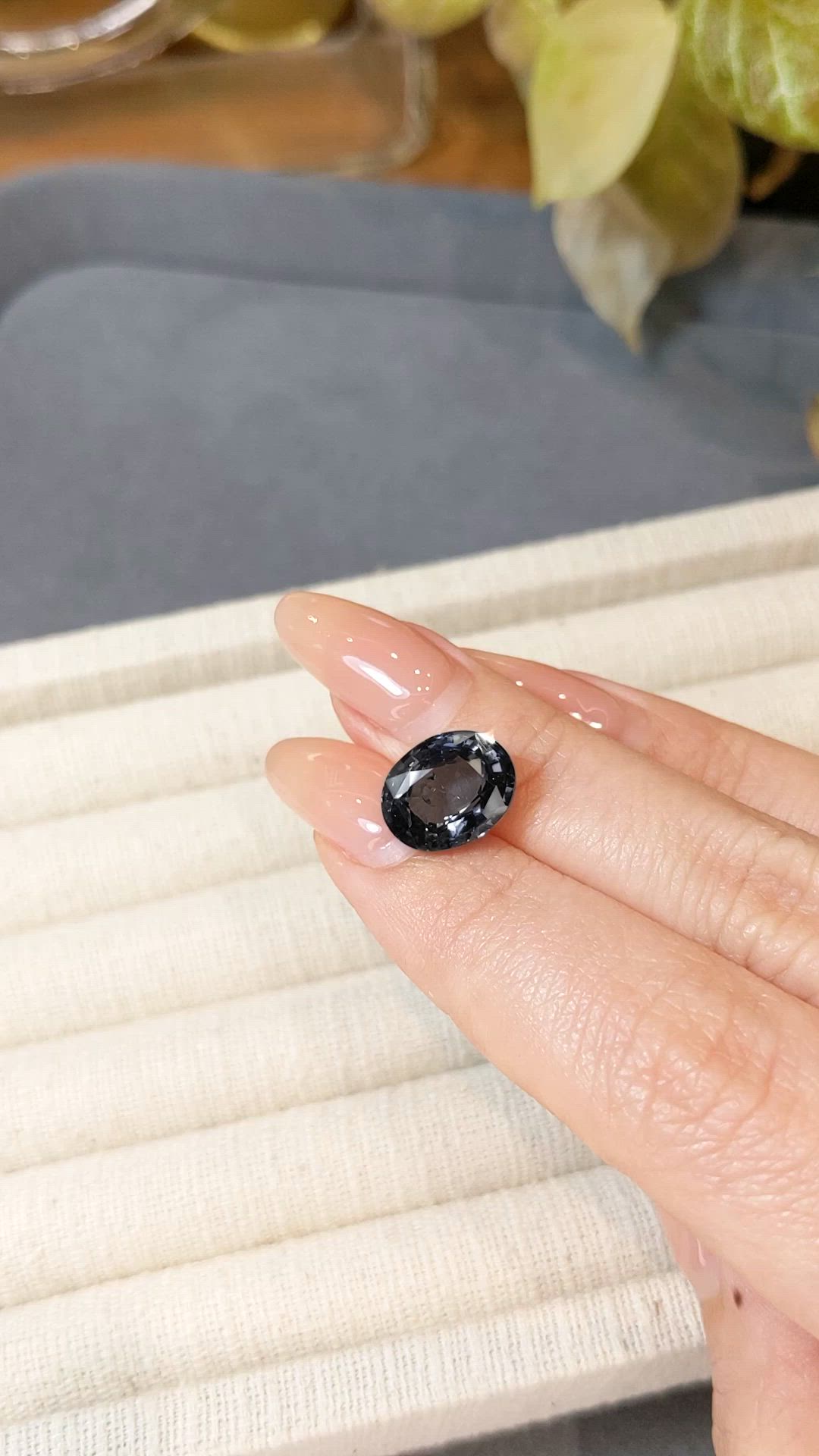 6.79 Ct. Bluish Purple Spinel from Burma (Myanmar) Size Video