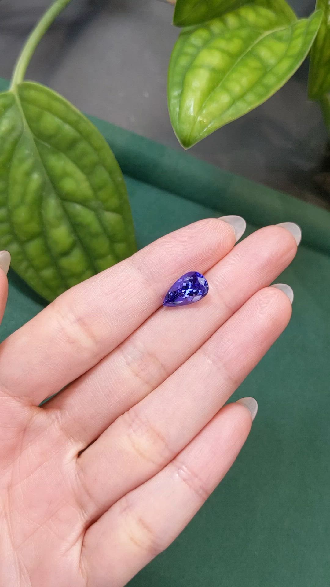 2.93 Ct. Violetish Blue Tanzanite from Tanzania Size Video