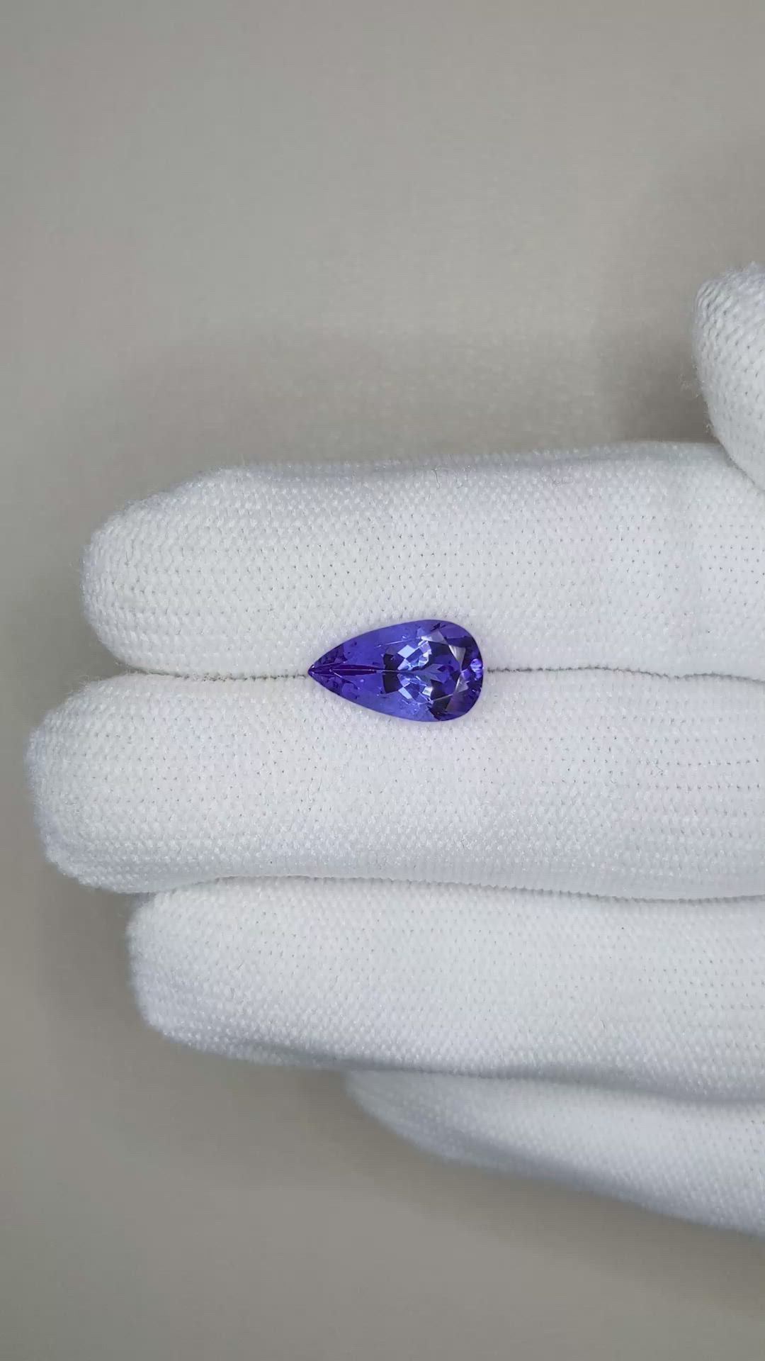 2.93 Ct. Violetish Blue Tanzanite from Tanzania Size Video
