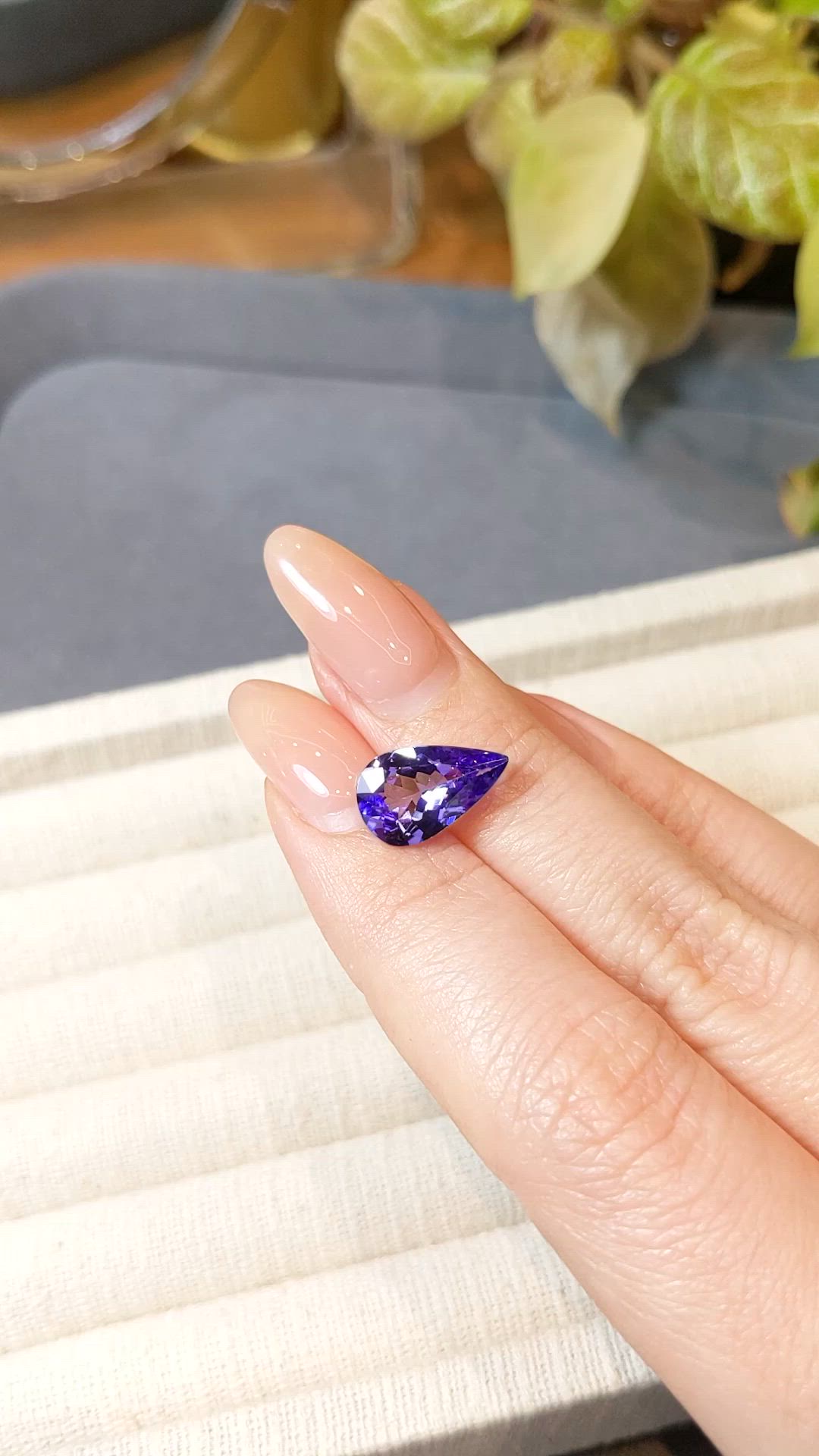 3.30 Ct. Violet Tanzanite from Tanzania Size Video