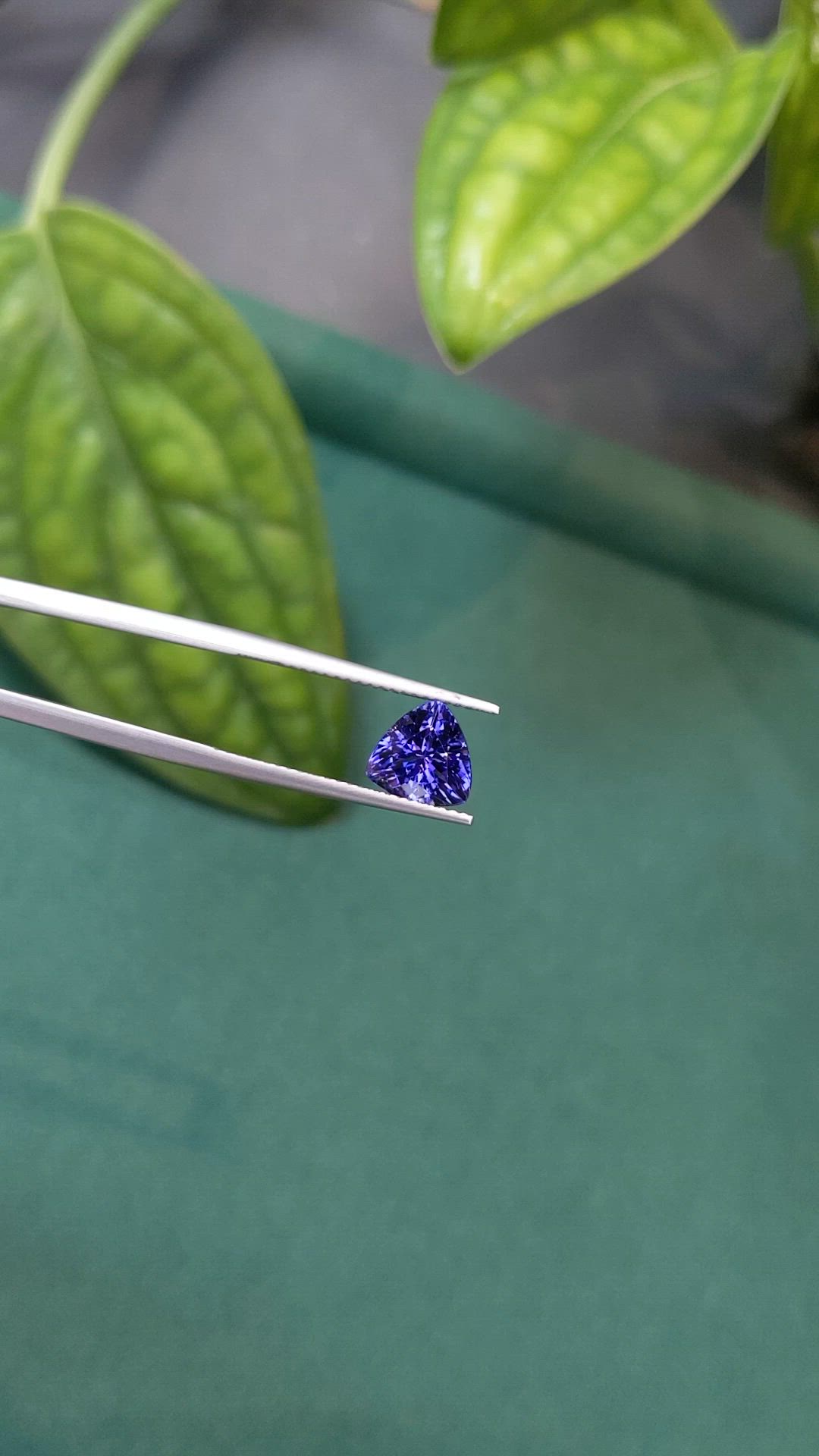 2.08 Ct. Violet Tanzanite from Tanzania Size Video