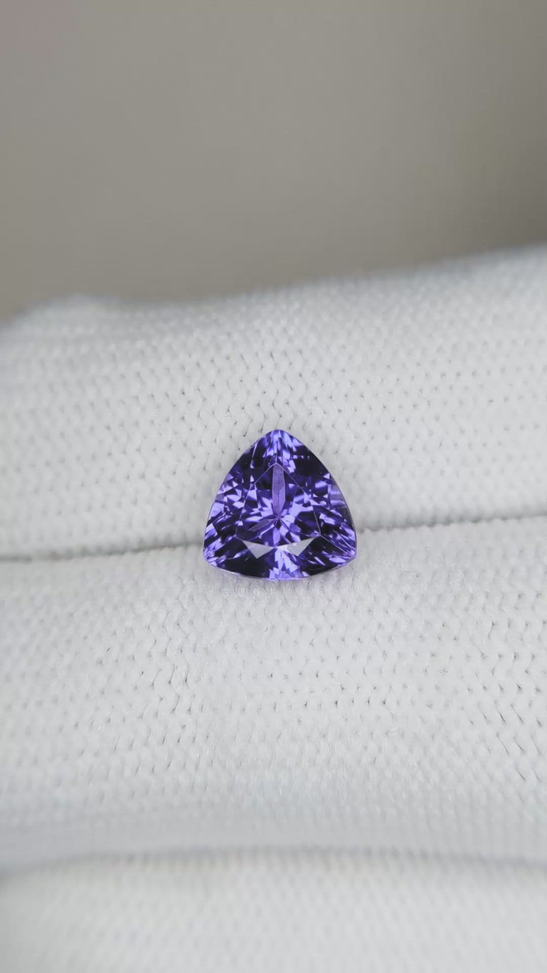 2.08 Ct. Violet Tanzanite from Tanzania Size Video