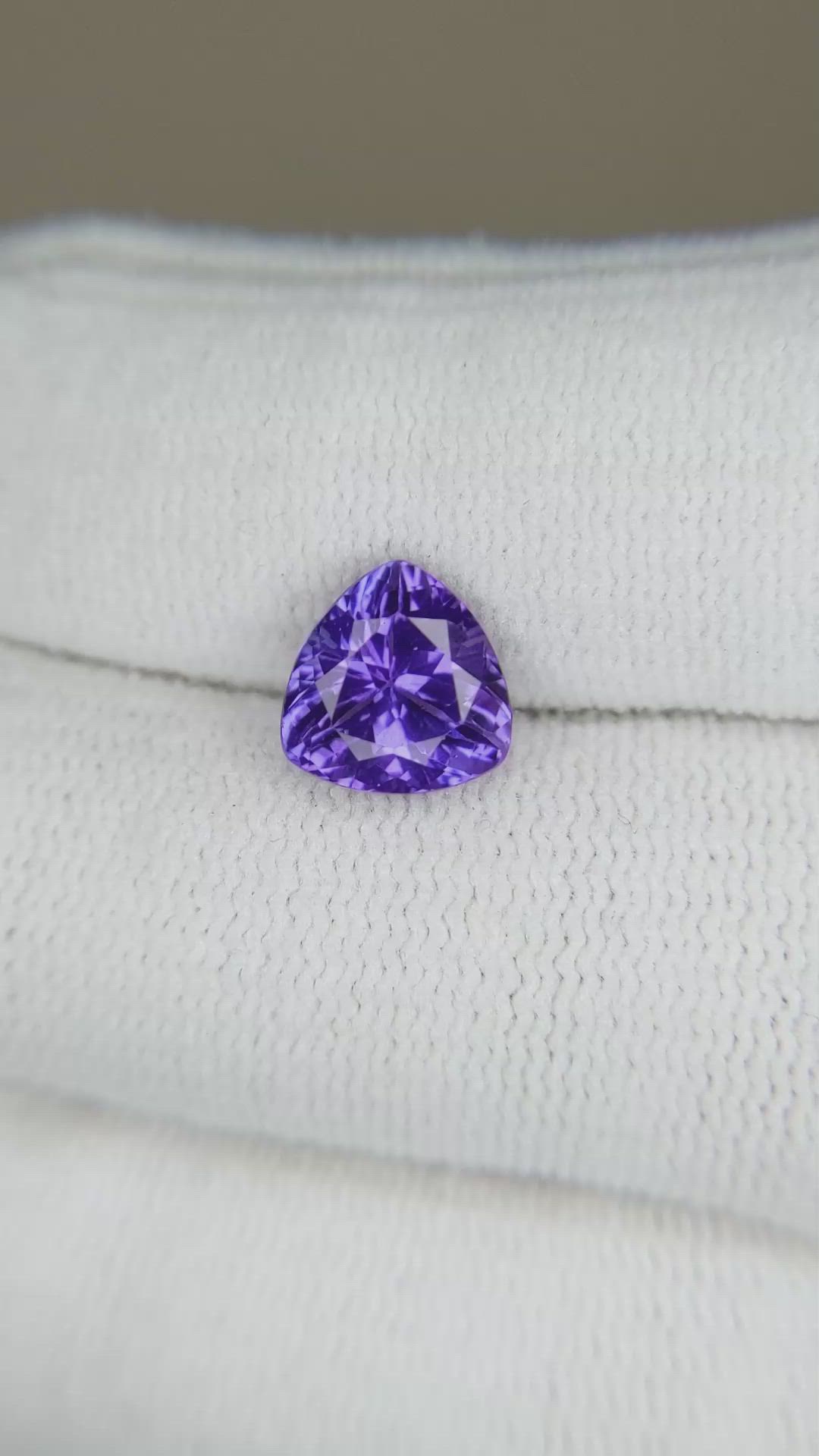 2.49 Ct. Violet Tanzanite from Tanzania Size Video