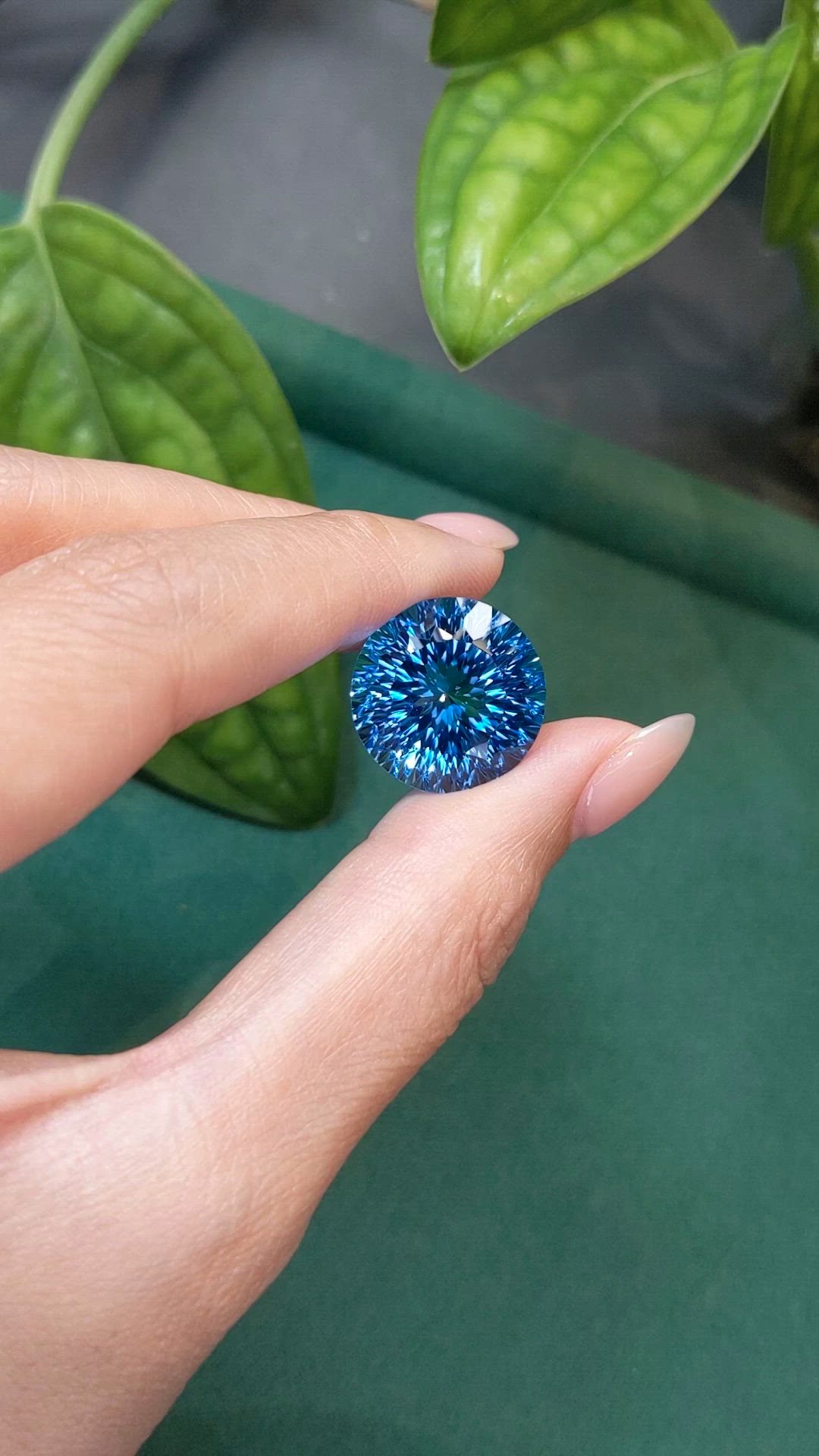 32.15 Ct. Swiss Blue Topaz from Brazil Size Video