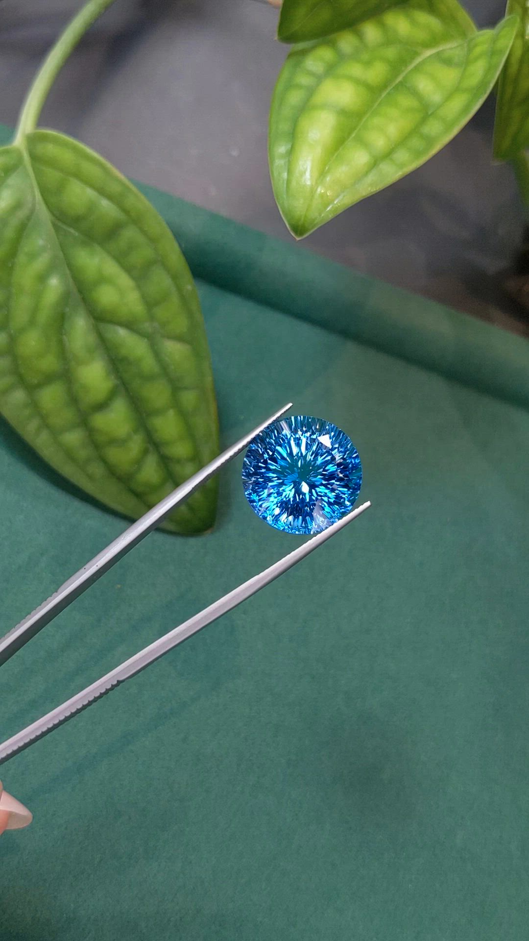 32.15 Ct. Swiss Blue Topaz from Brazil Size Video